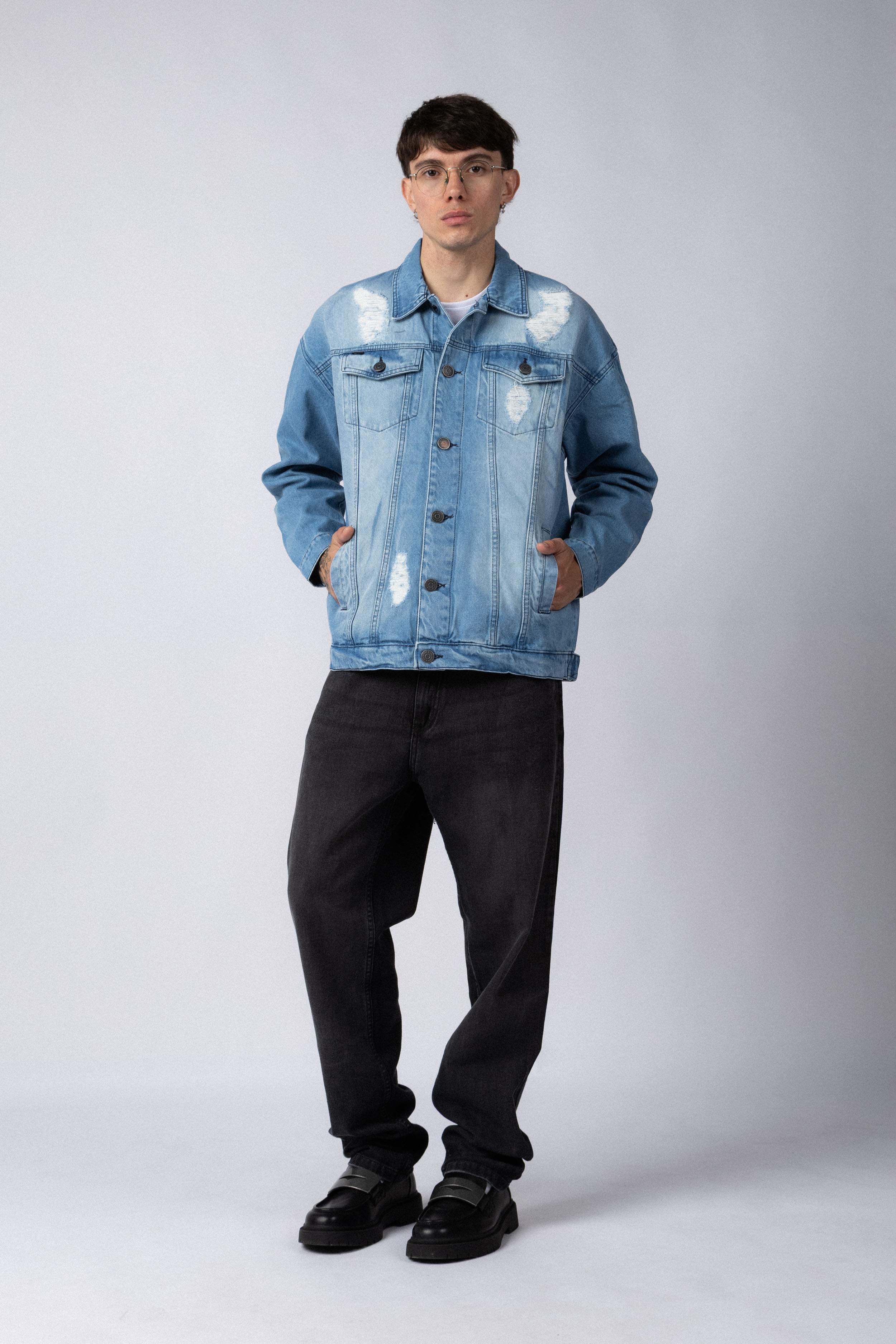 Campera Jean Dylan Tears Celeste