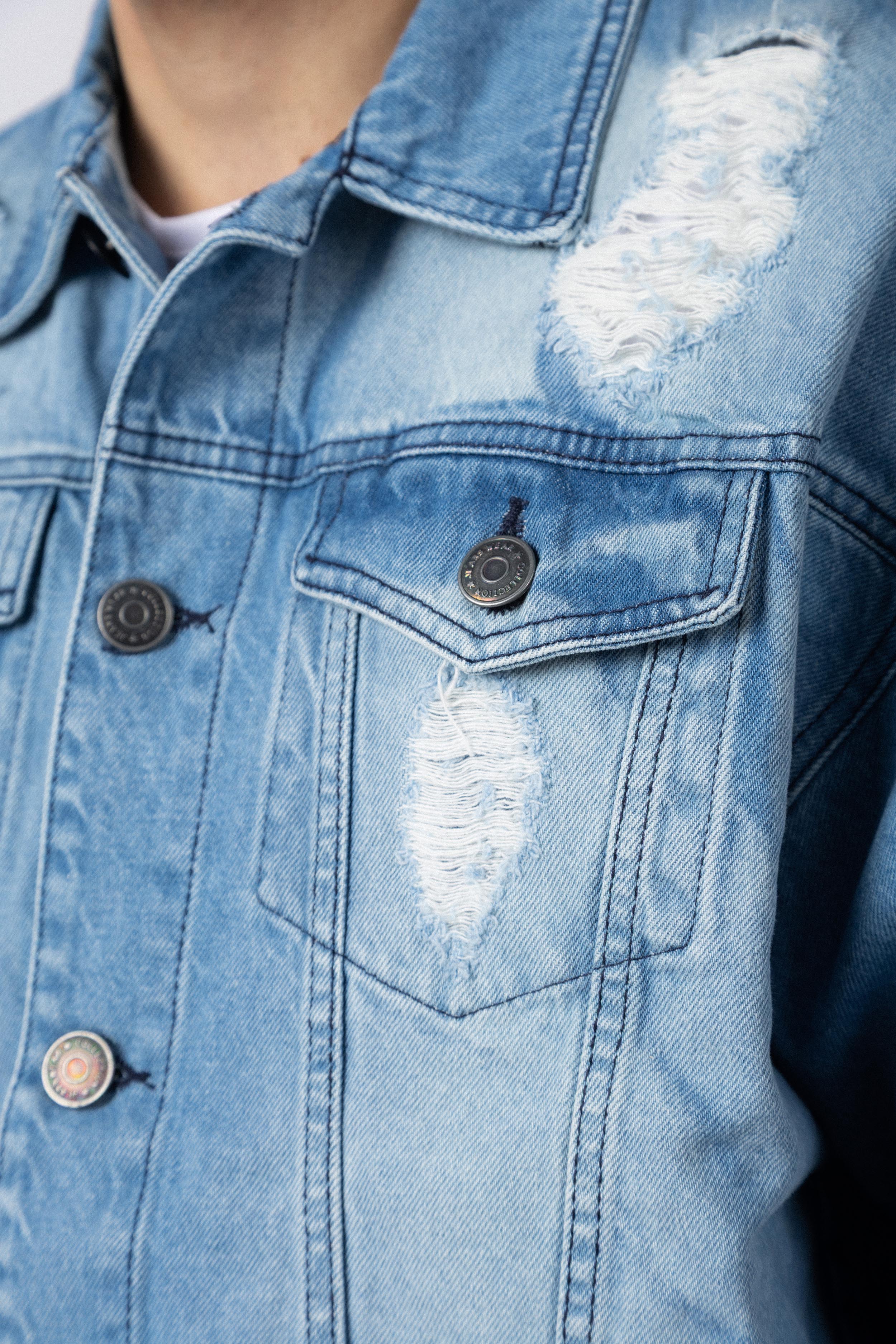 Campera Jean Dylan Tears Celeste