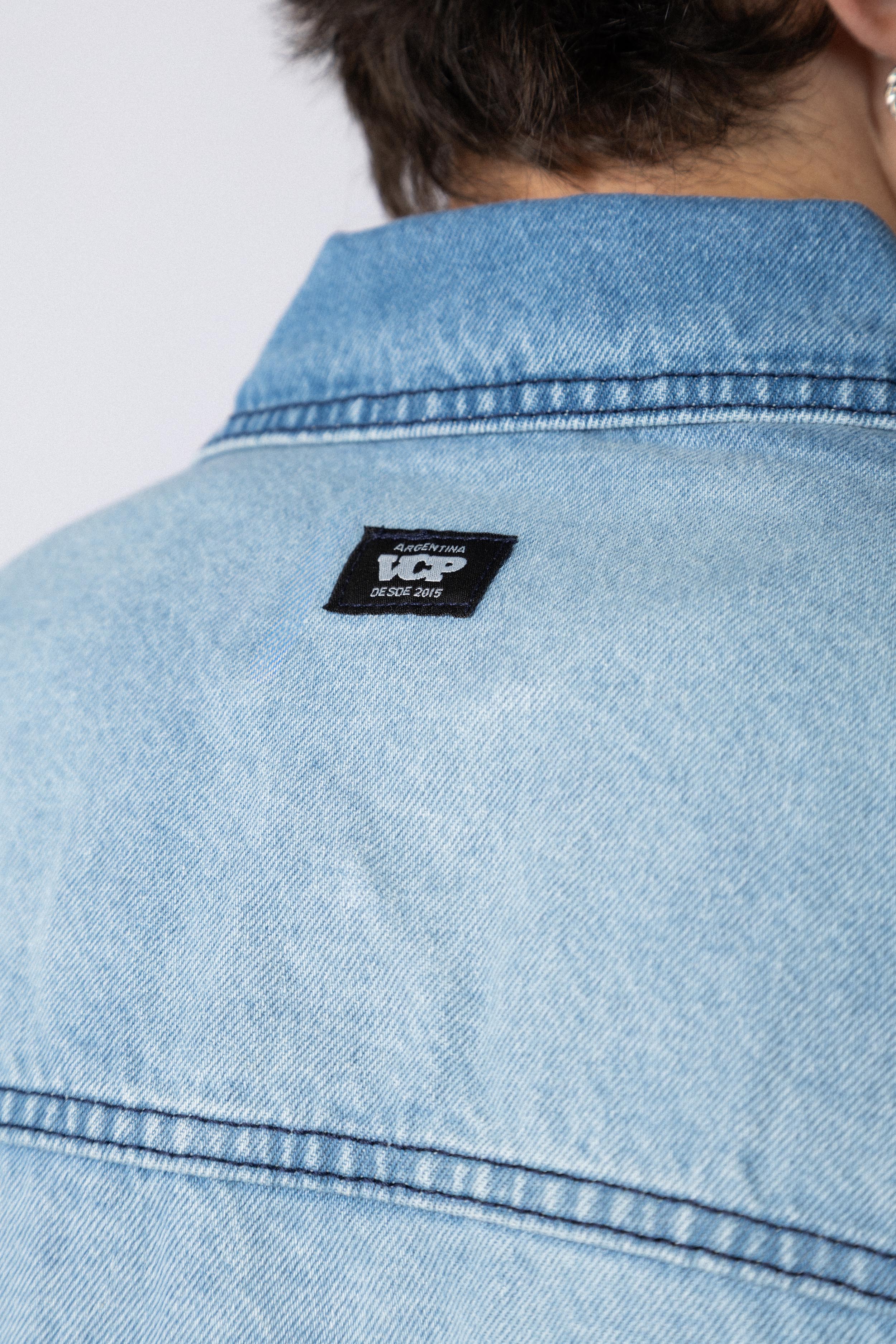 Campera Jean Dylan Tears Celeste