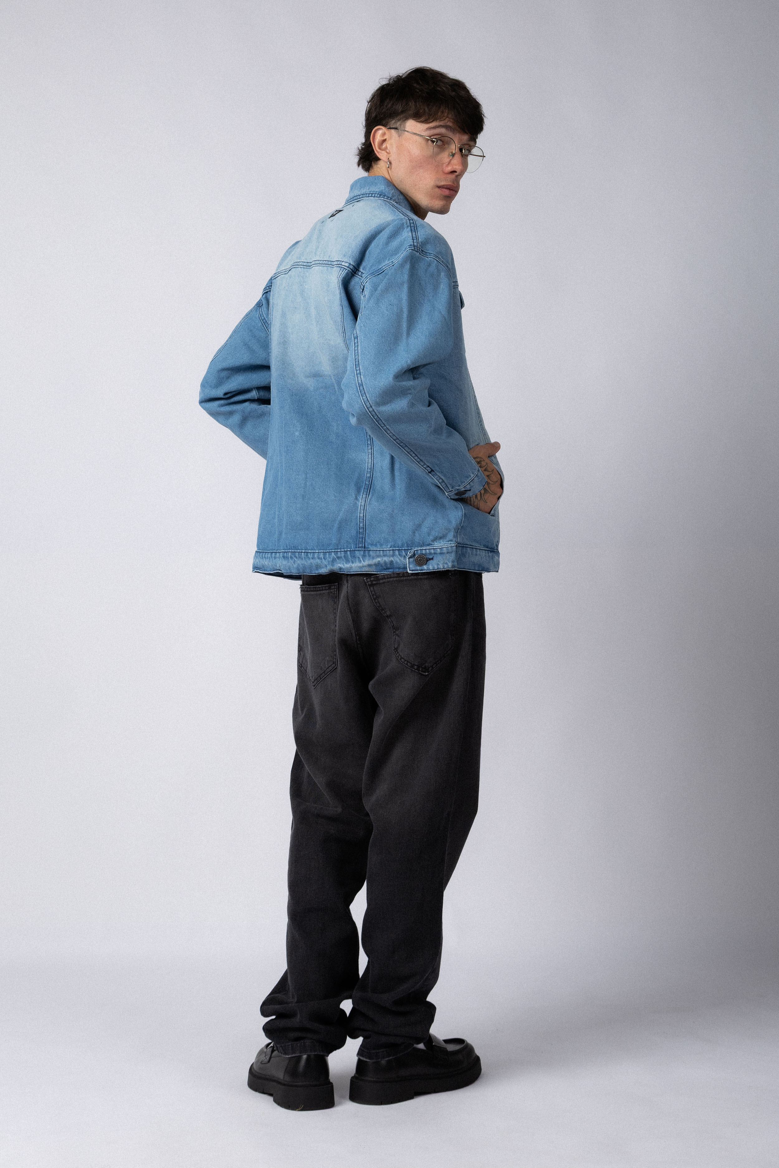 Campera Jean Dylan Tears Celeste