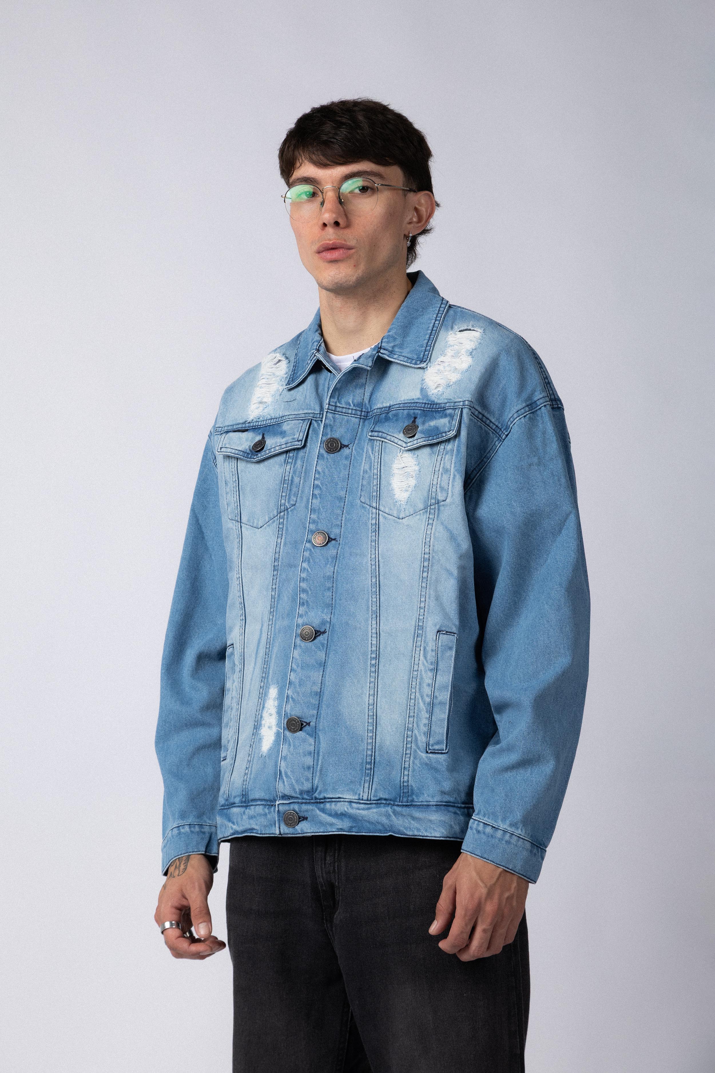 Campera Jean Dylan Tears Celeste