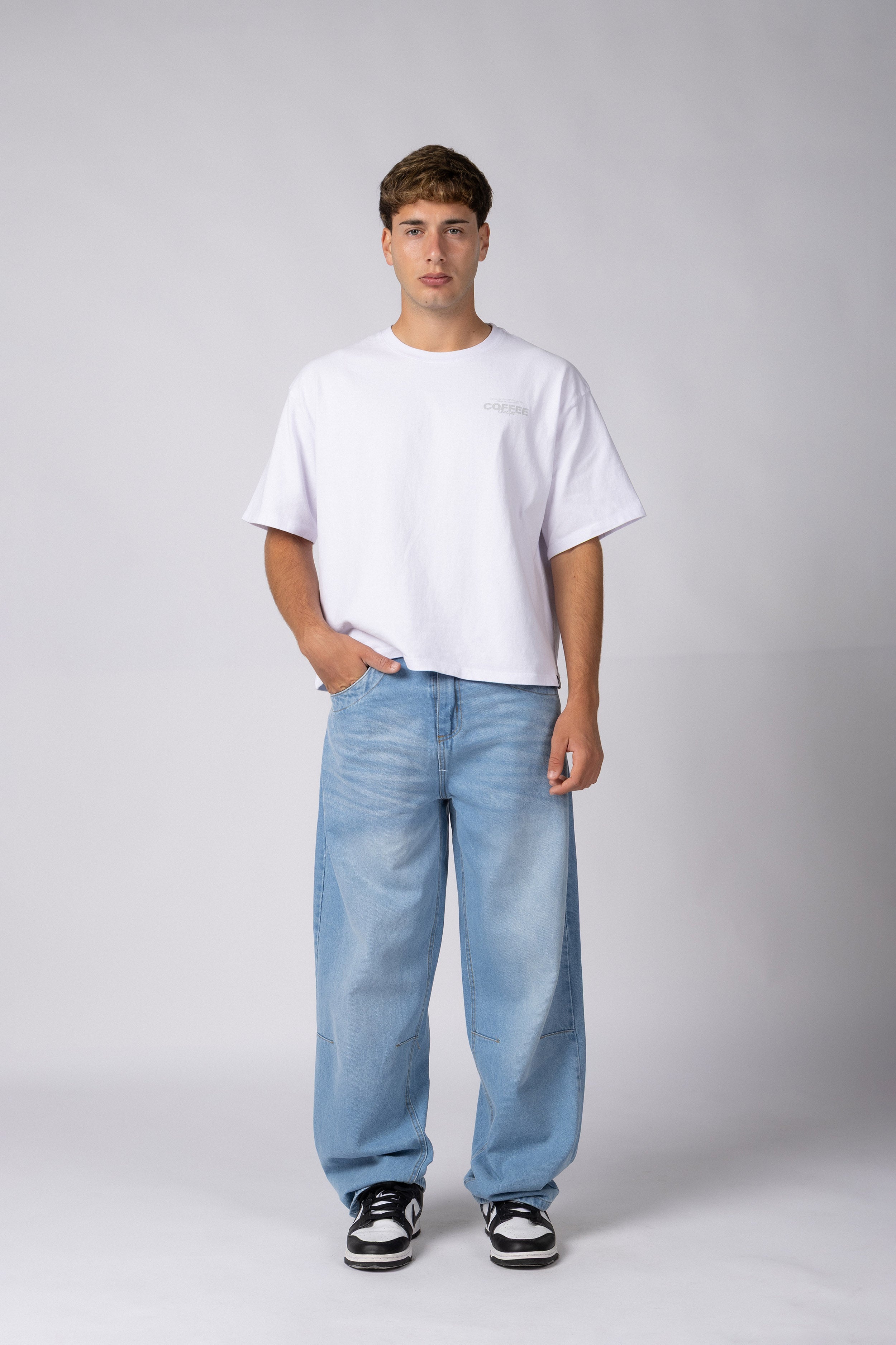 Jean Baggy Frox Celeste