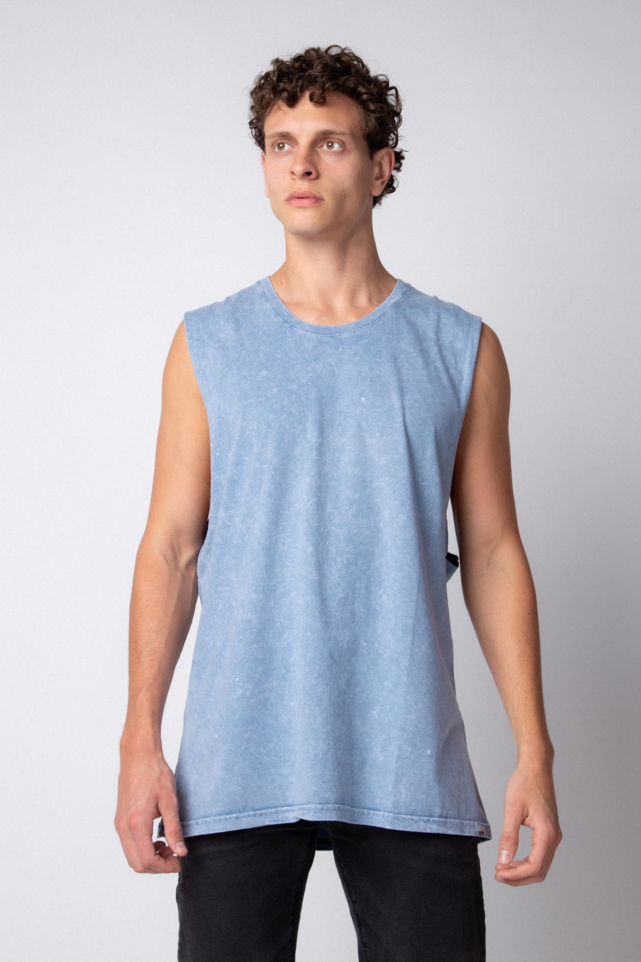Musculosa Sudadera Vulf Celeste