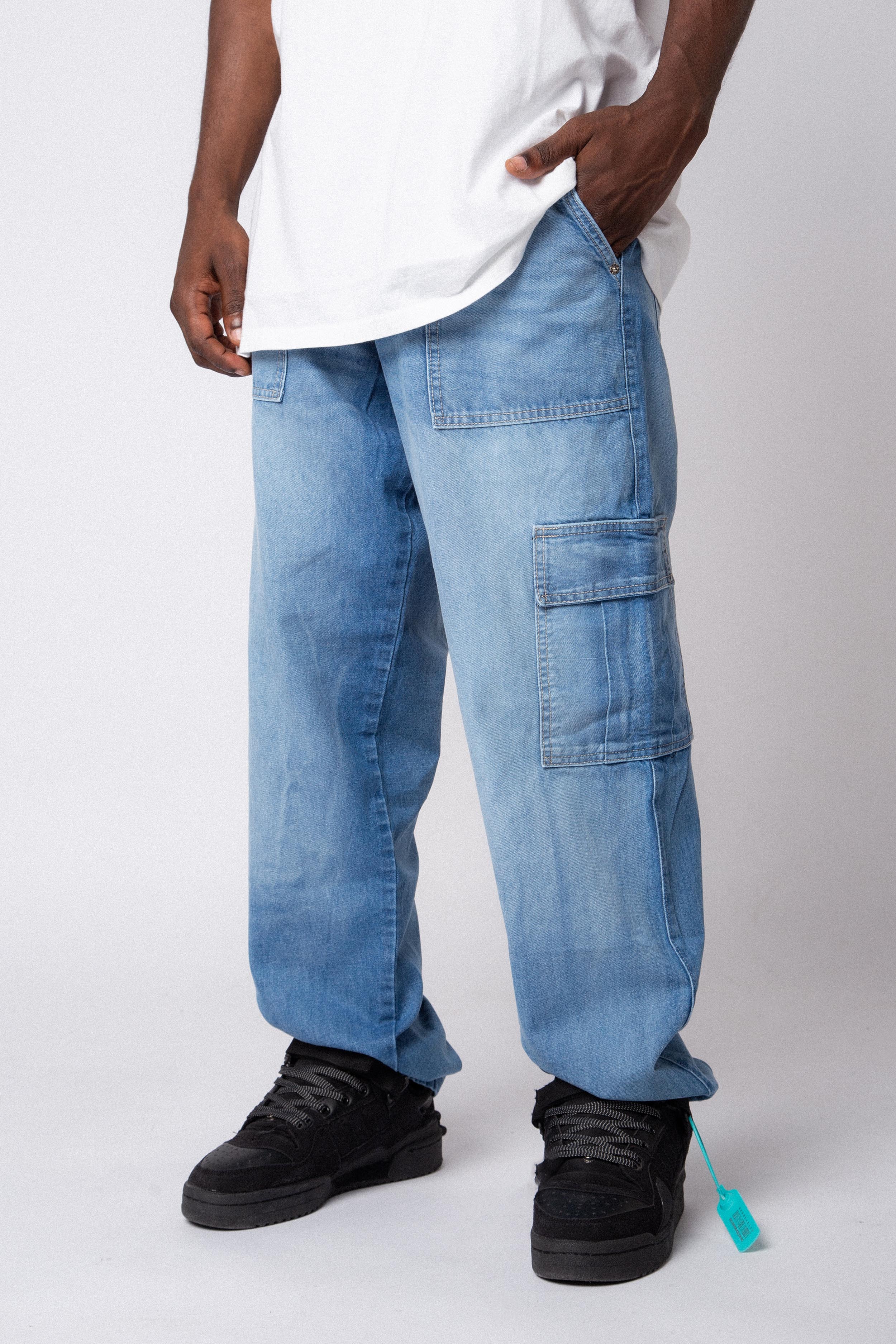 Jean Cargo Volt Celeste