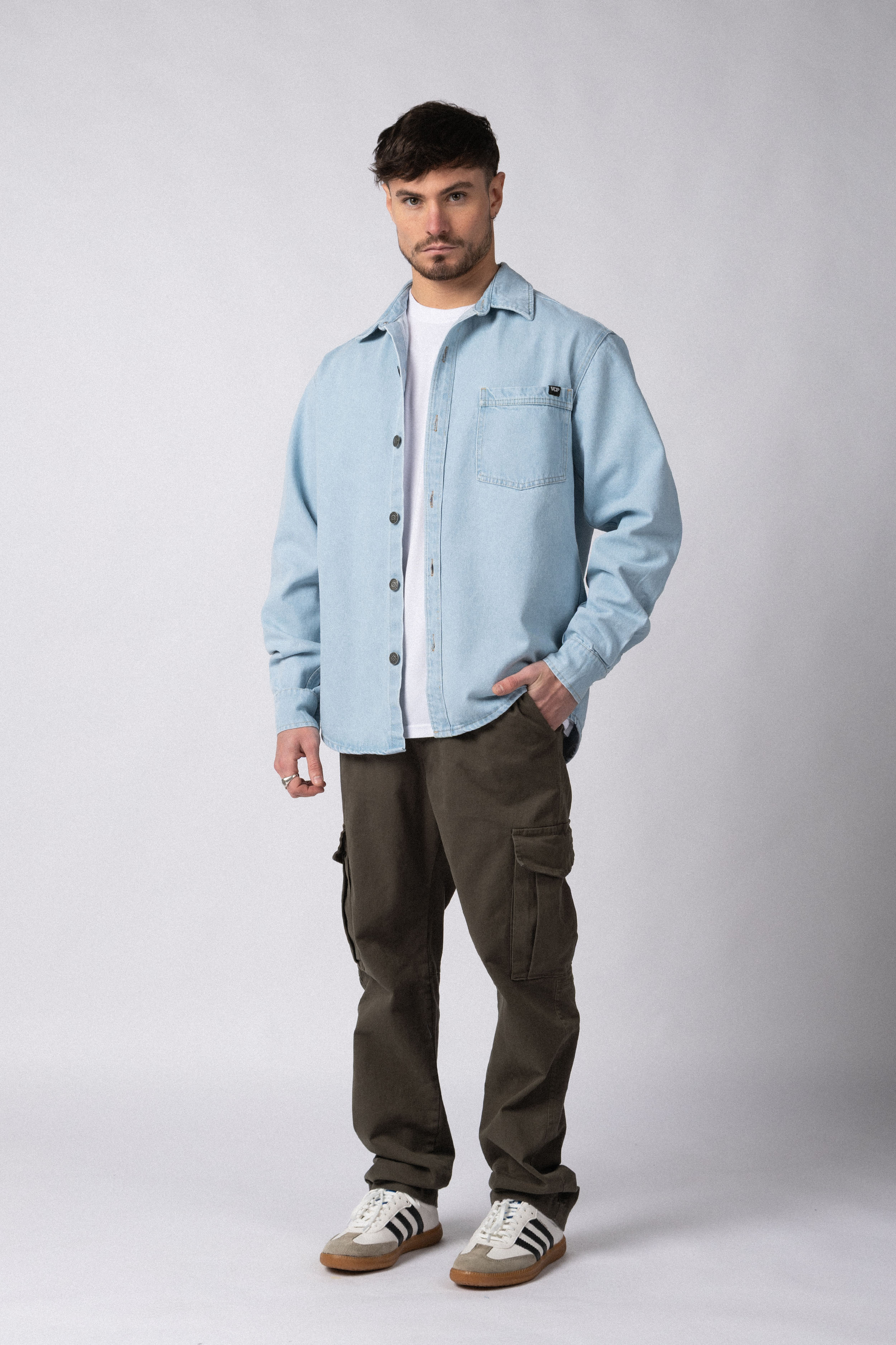 Chaqueta Jean Spruce Celeste
