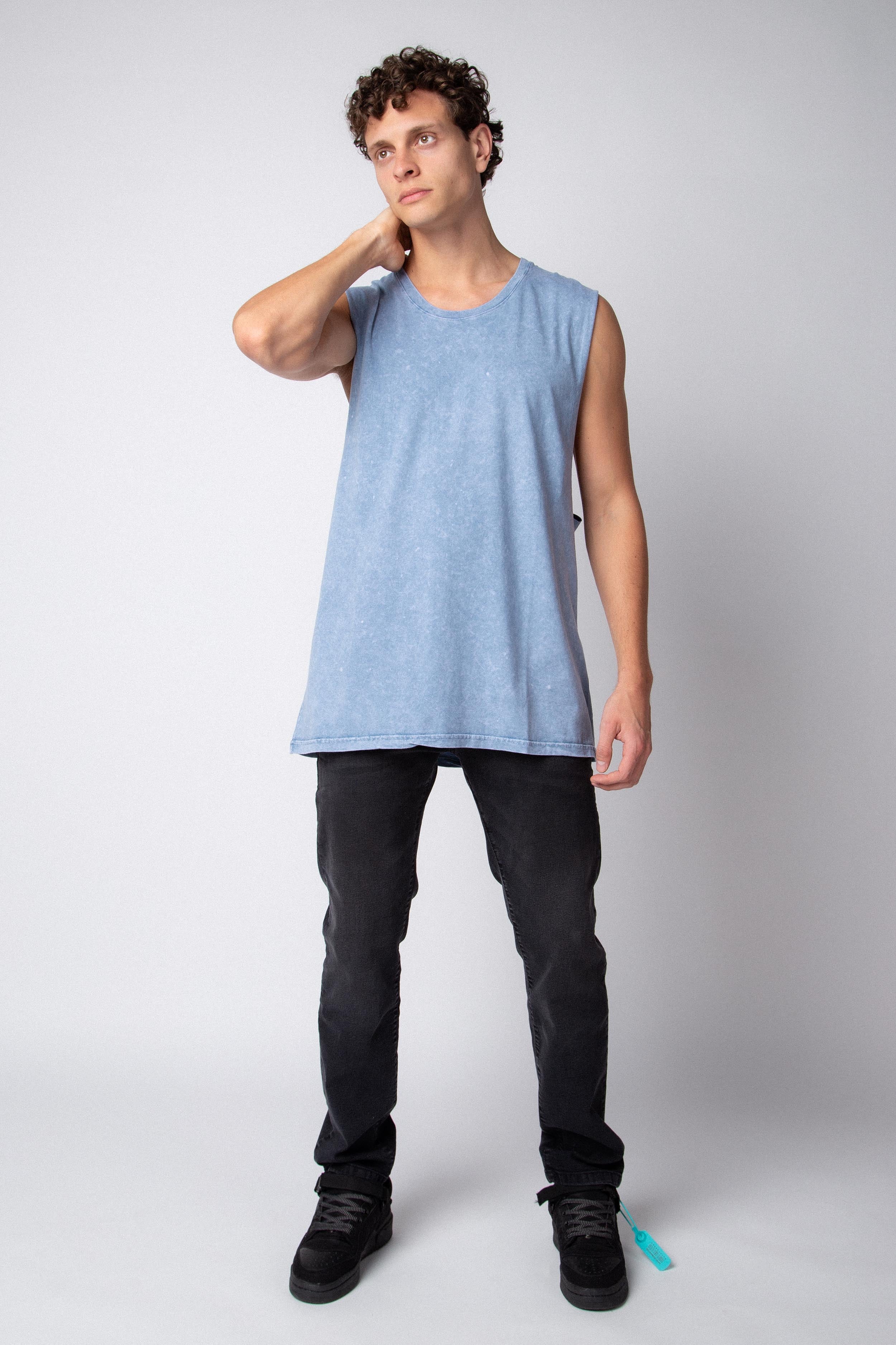 Musculosa Sudadera Vulf Celeste
