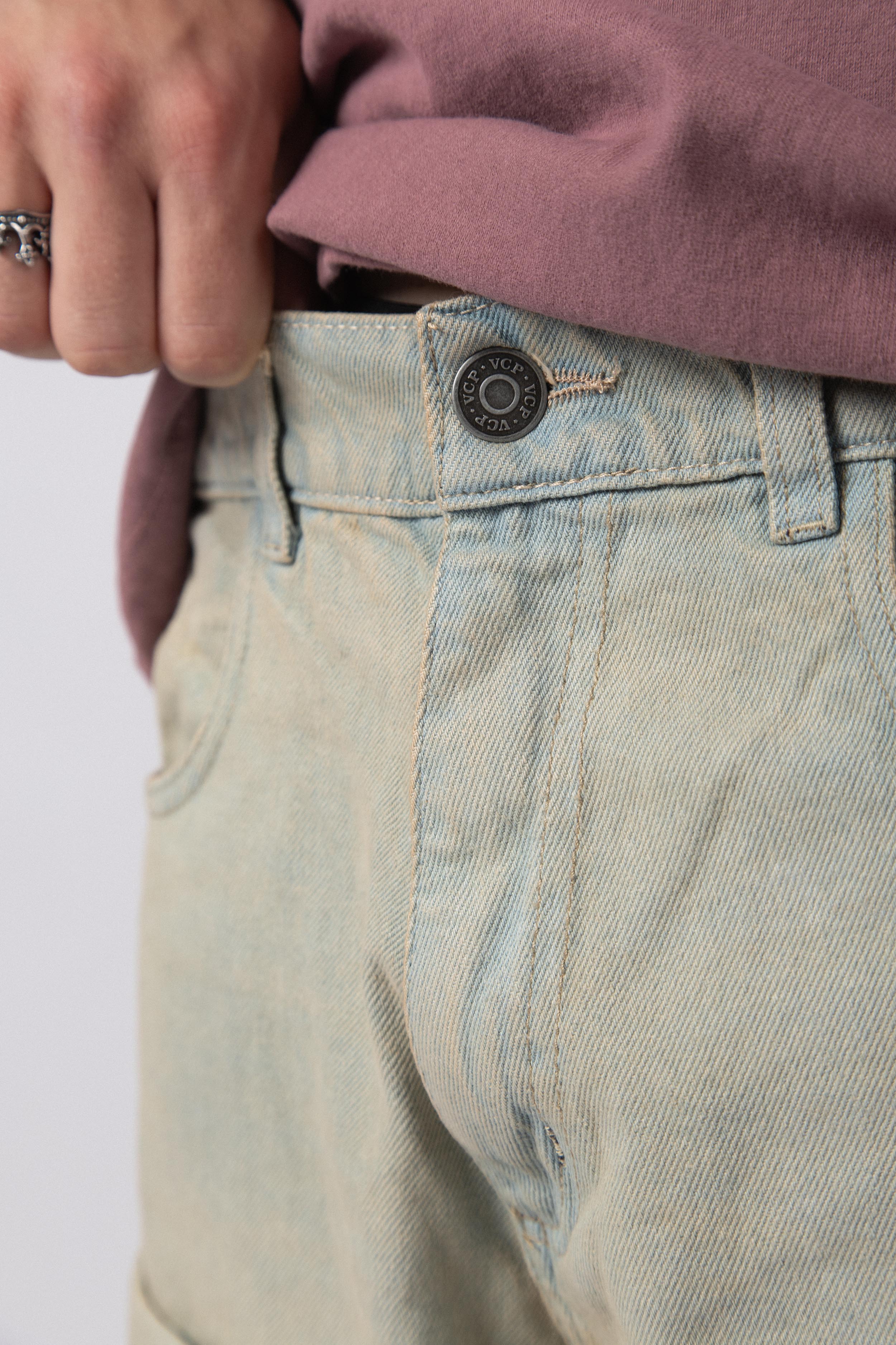 Jean Baggy Jelen Celeste