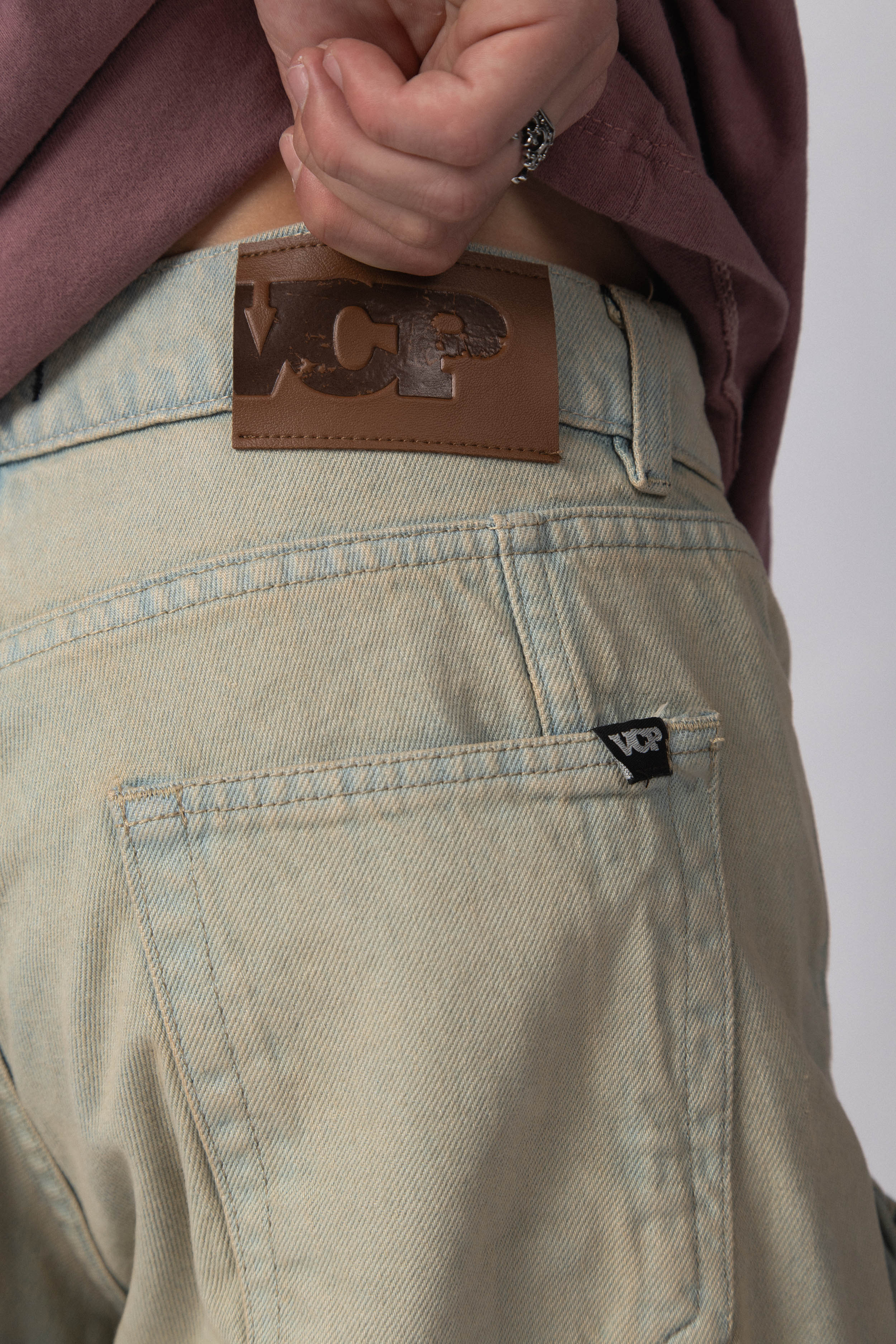 Jean Baggy Jelen Celeste