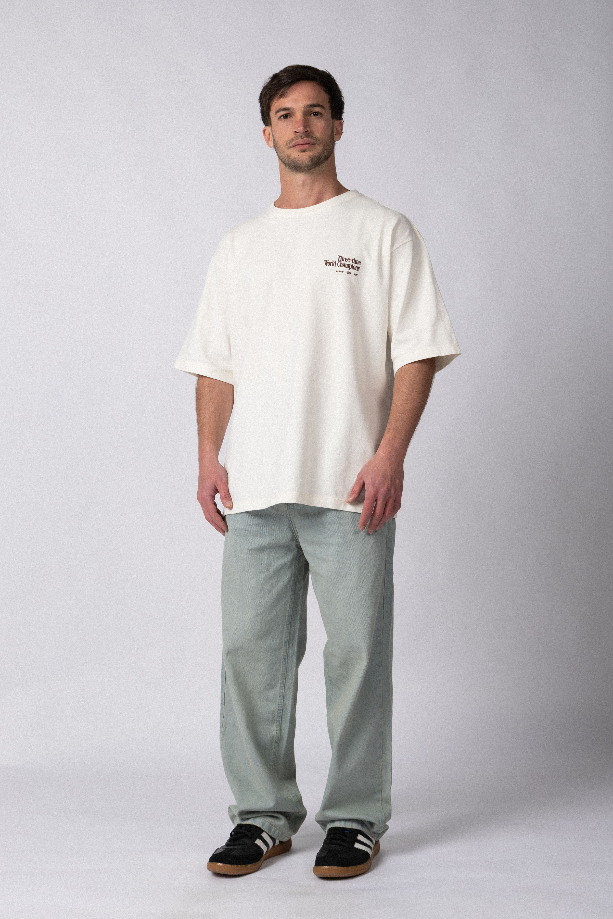 Remera Over Rhy Champ Crudo