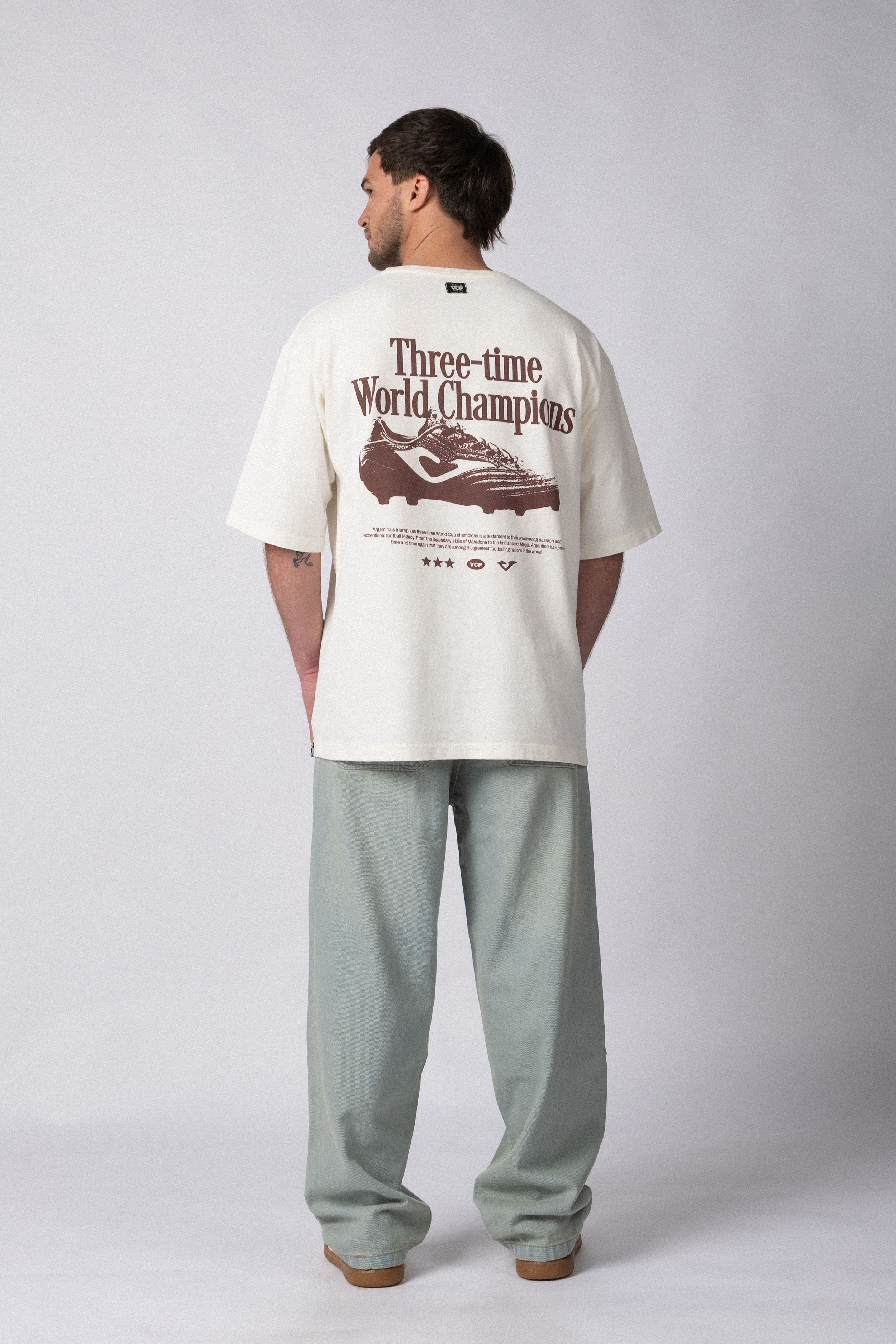 Remera Over Rhy Champ Crudo