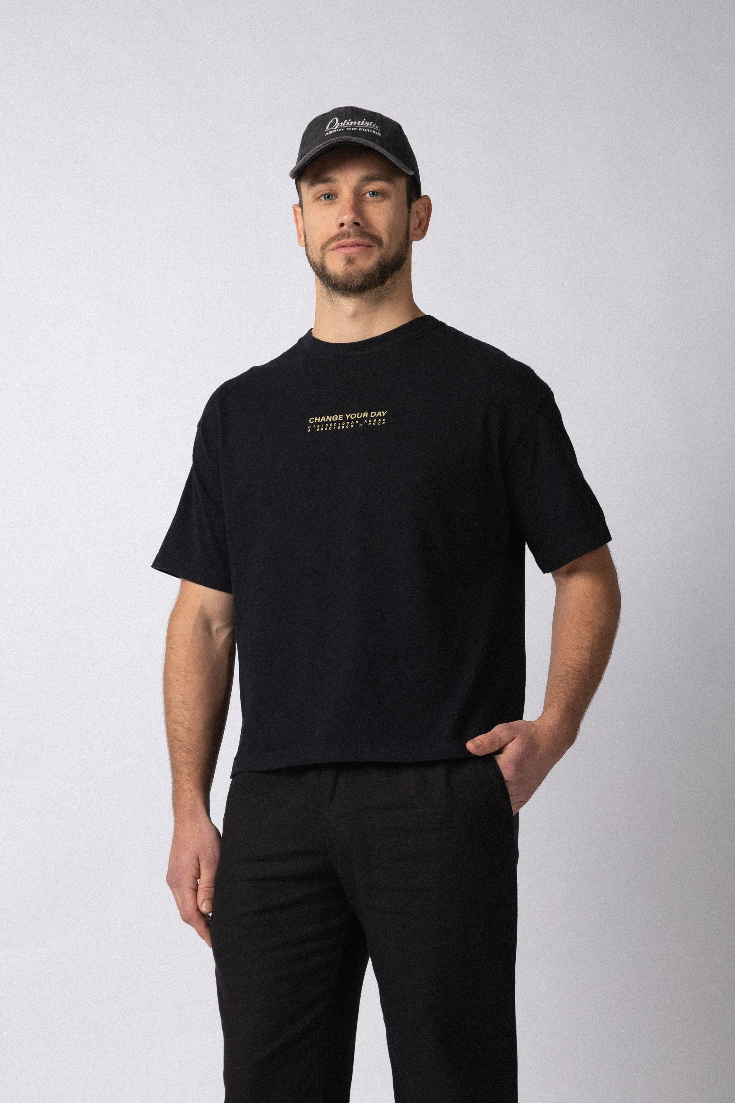 Remera Boxy Change Negra