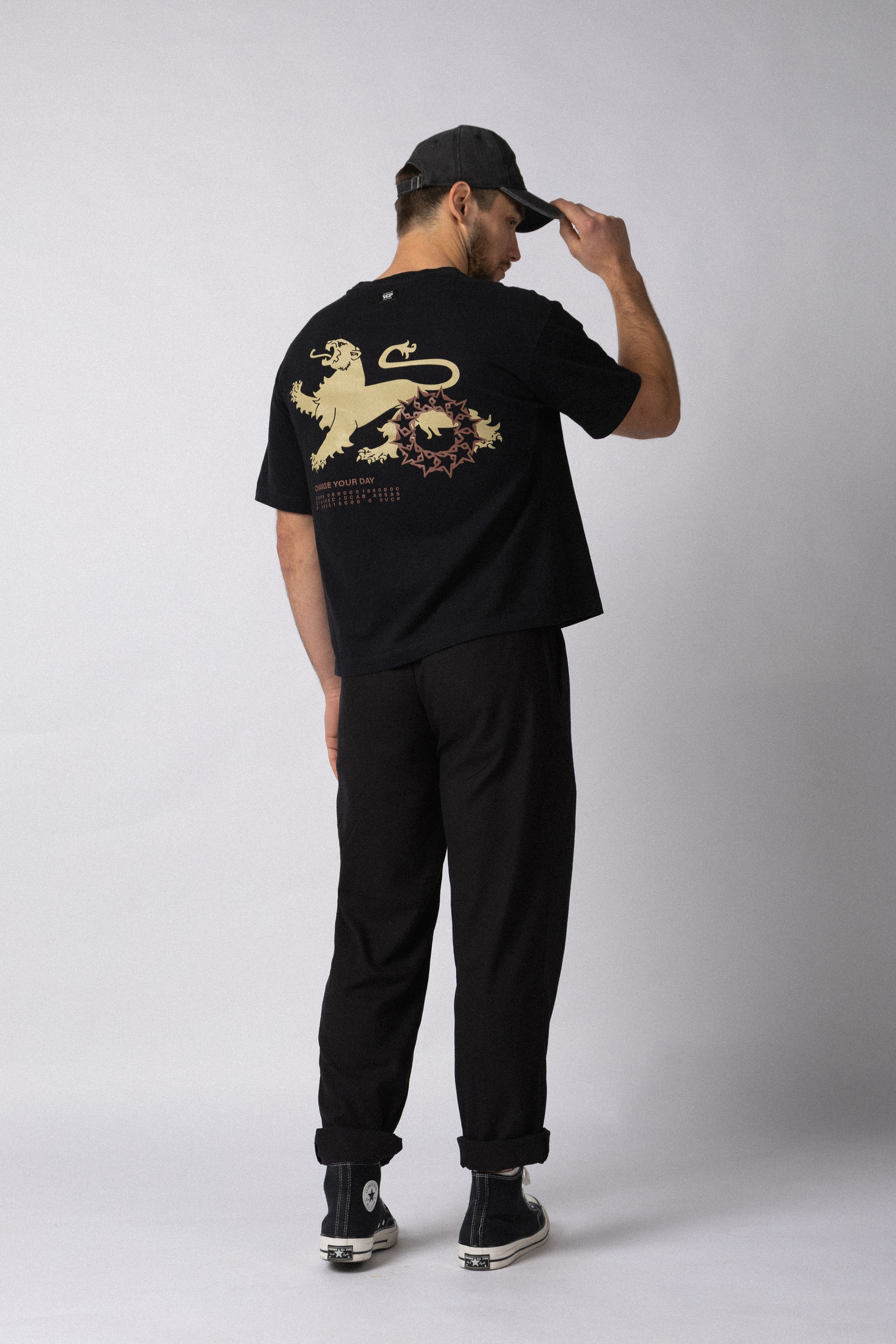 Remera Boxy Change Negra