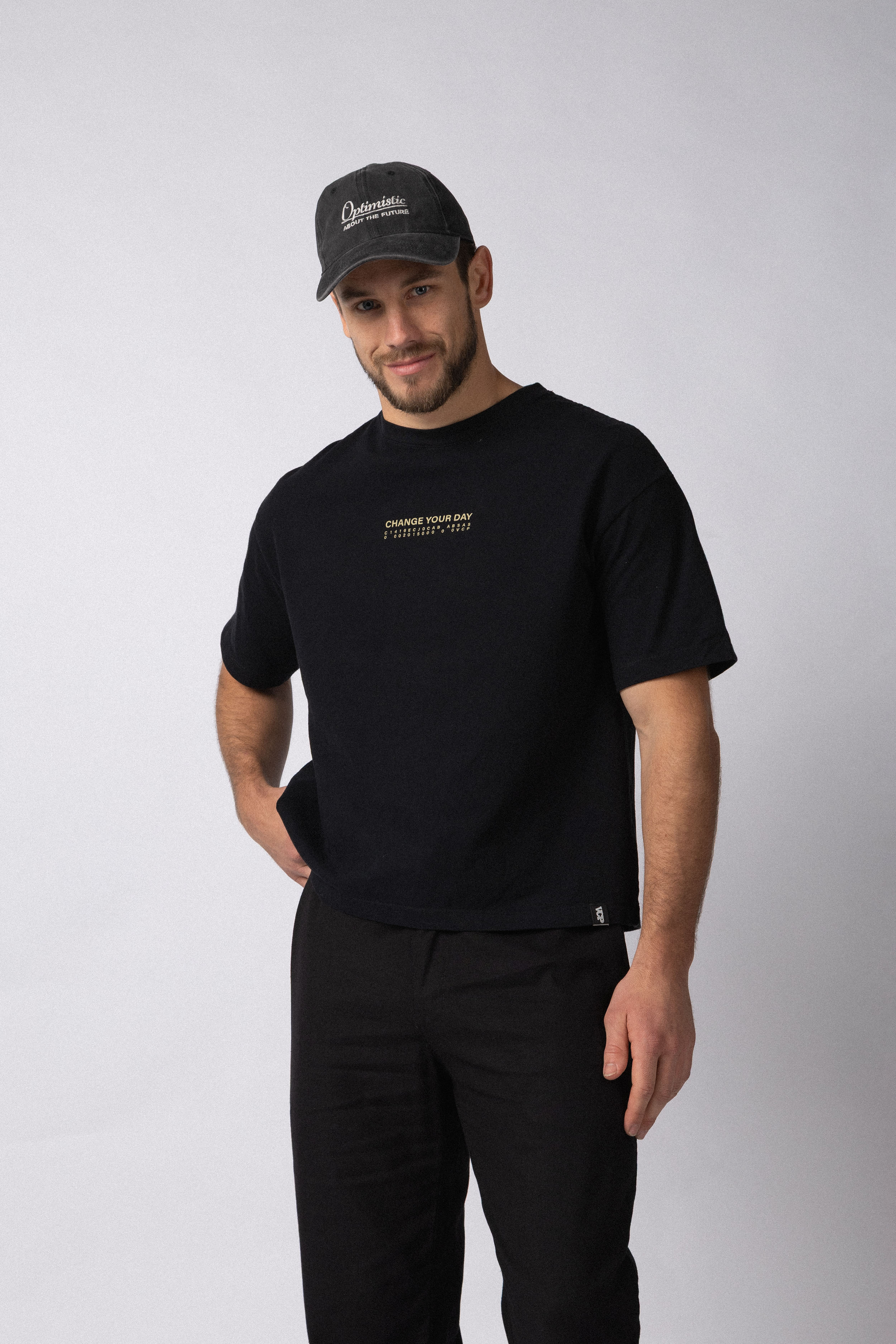 Remera Boxy Change Negra