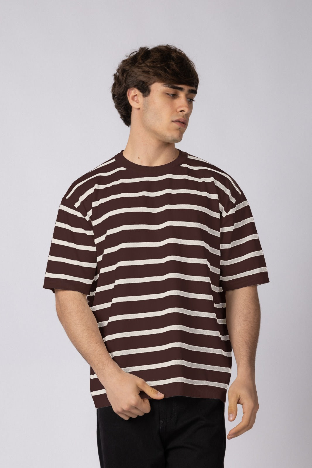 Remera Tejida Kross Choco