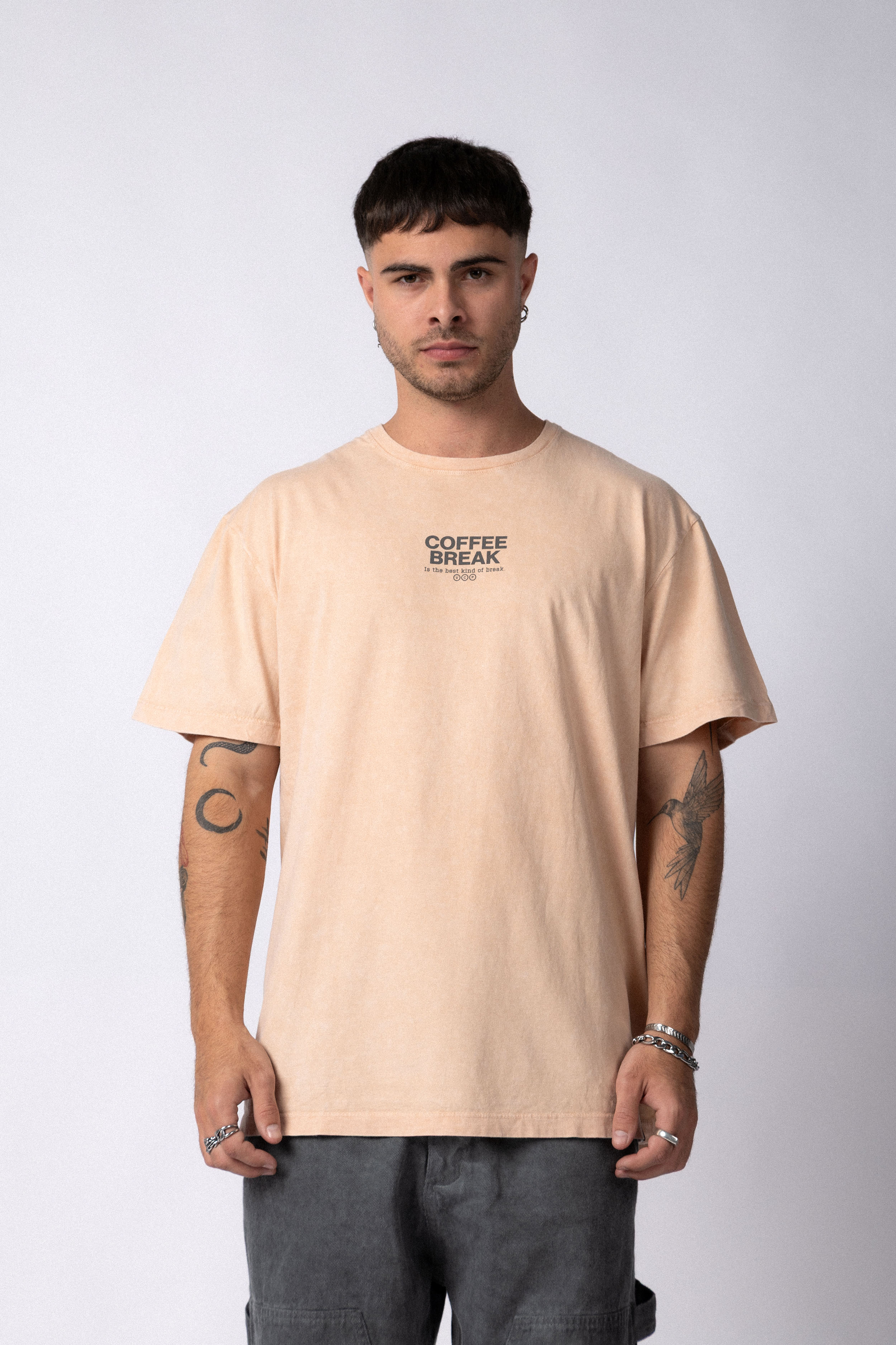 Remera DB Coffee Beige