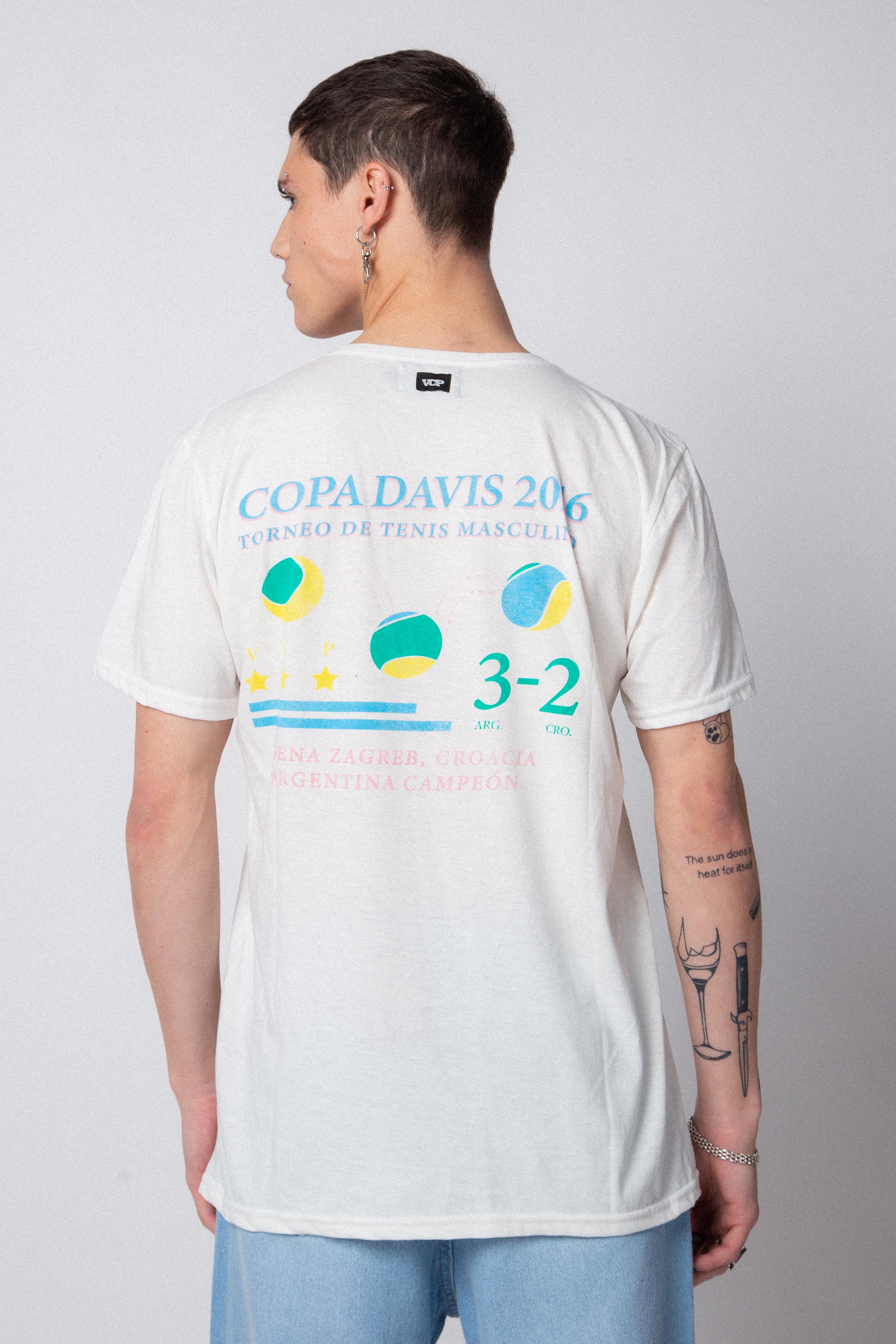 Remera Copa Davis Crudo