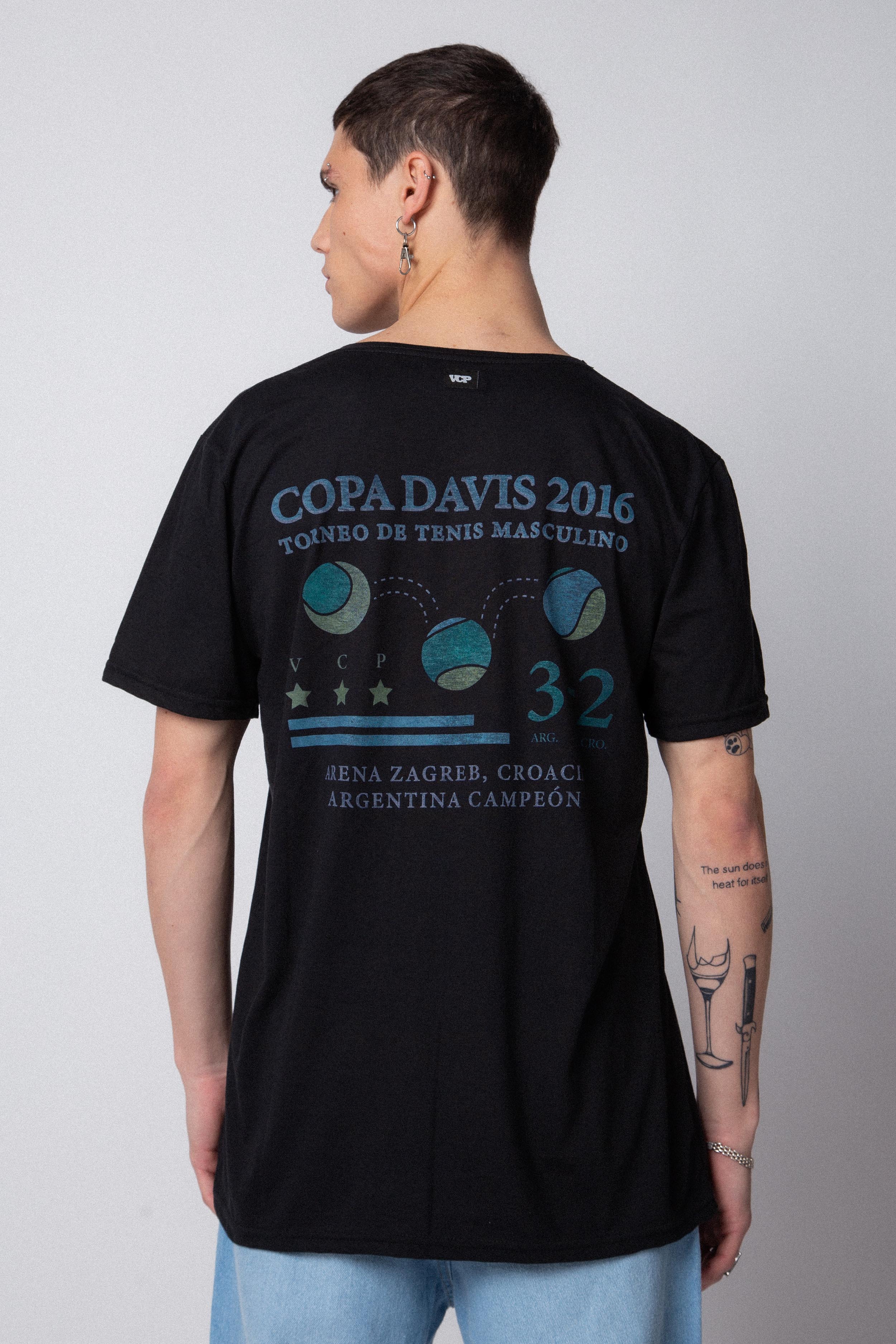 Remera Copa Davis Negra