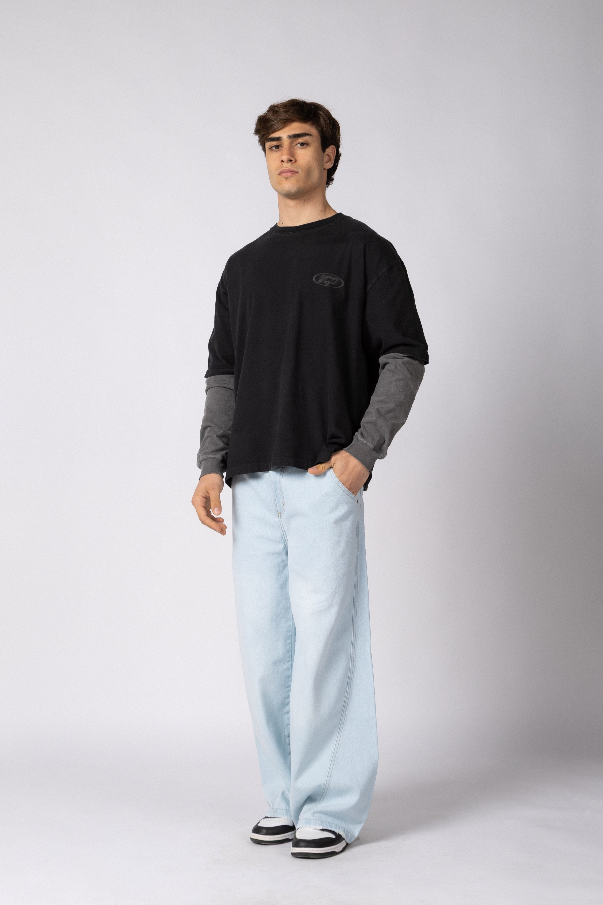 Remera Manga Larga DBLE Create Gris