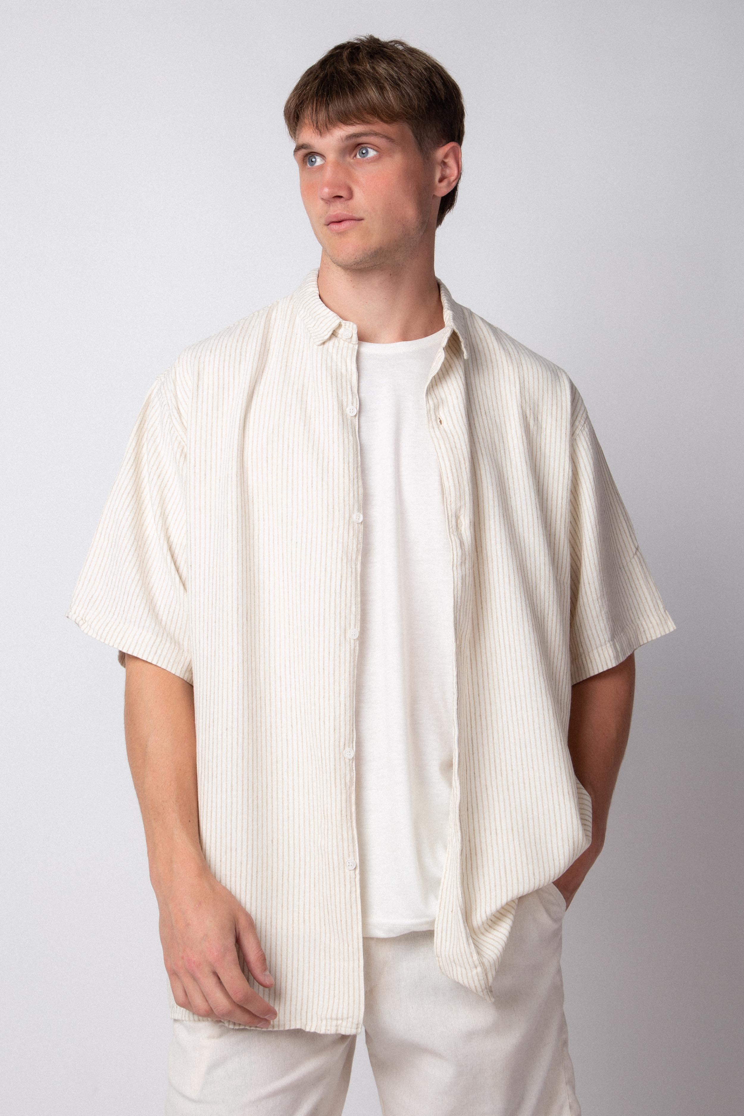 Camisa Manga Corta Noren Crudo