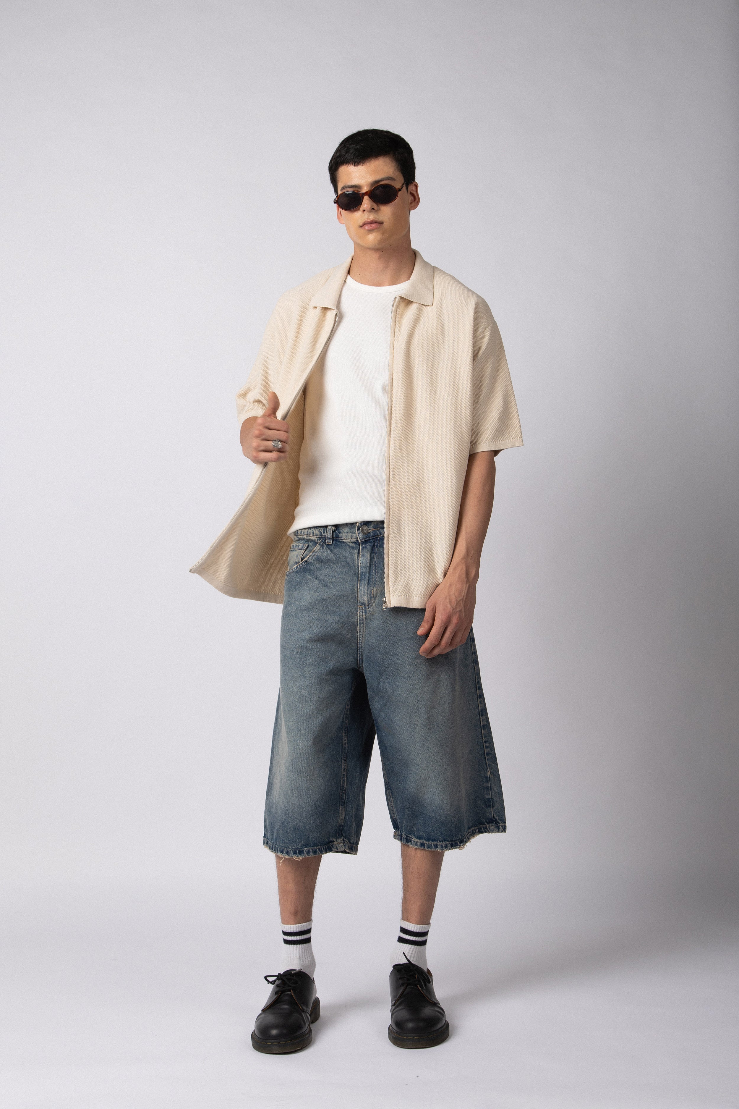 Chomba Tejida Rover Crudo (c/ cierre)