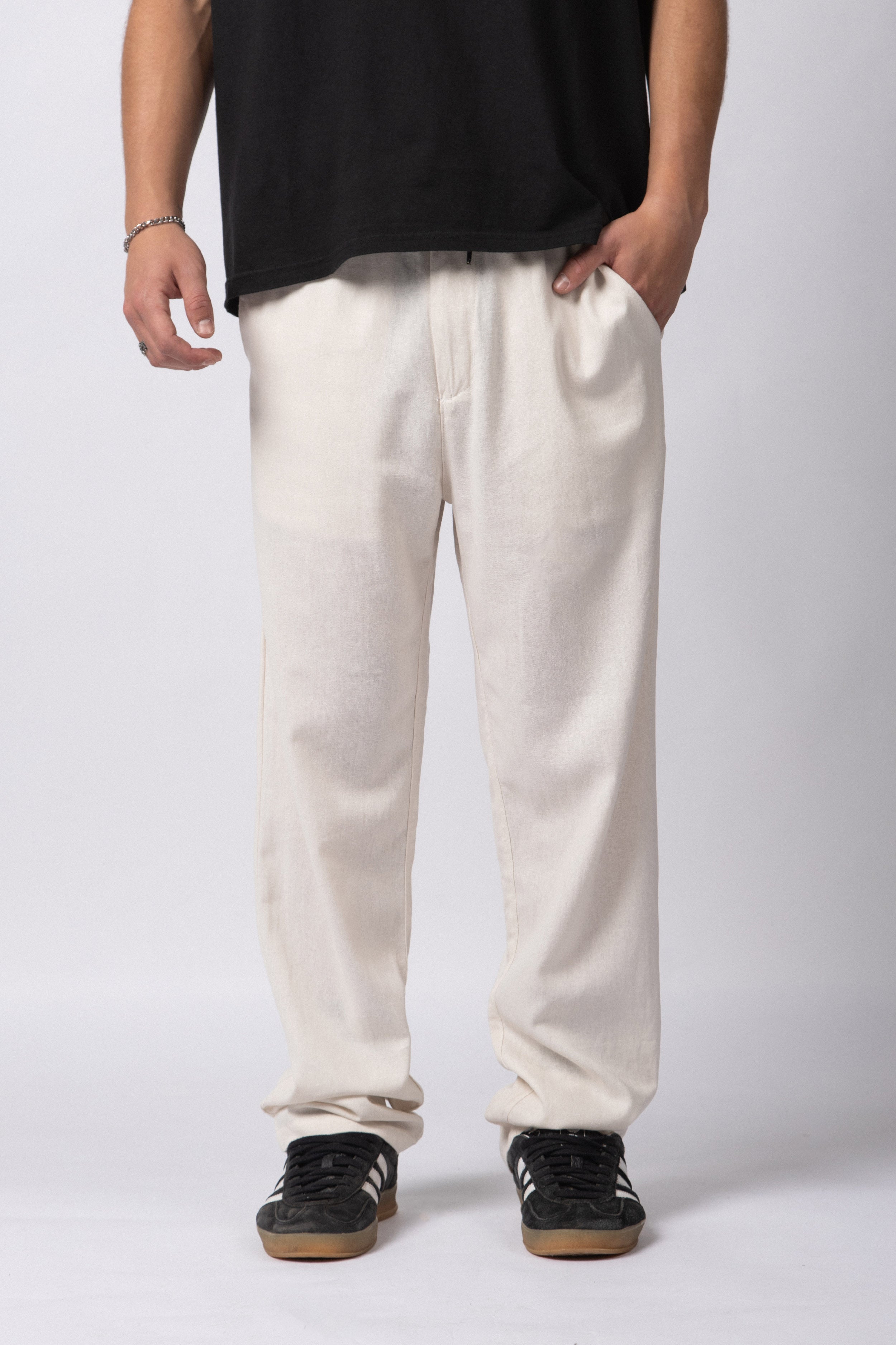 Pantalon Lino Trion Crudo