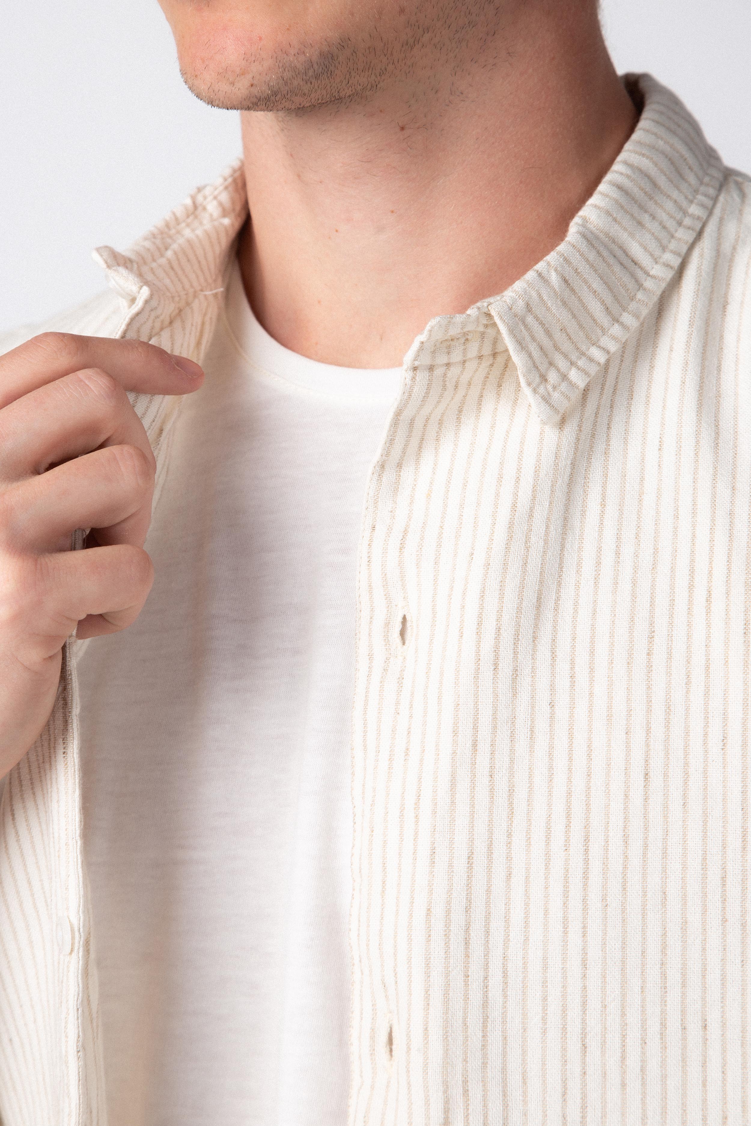 Camisa Manga Corta Noren Crudo