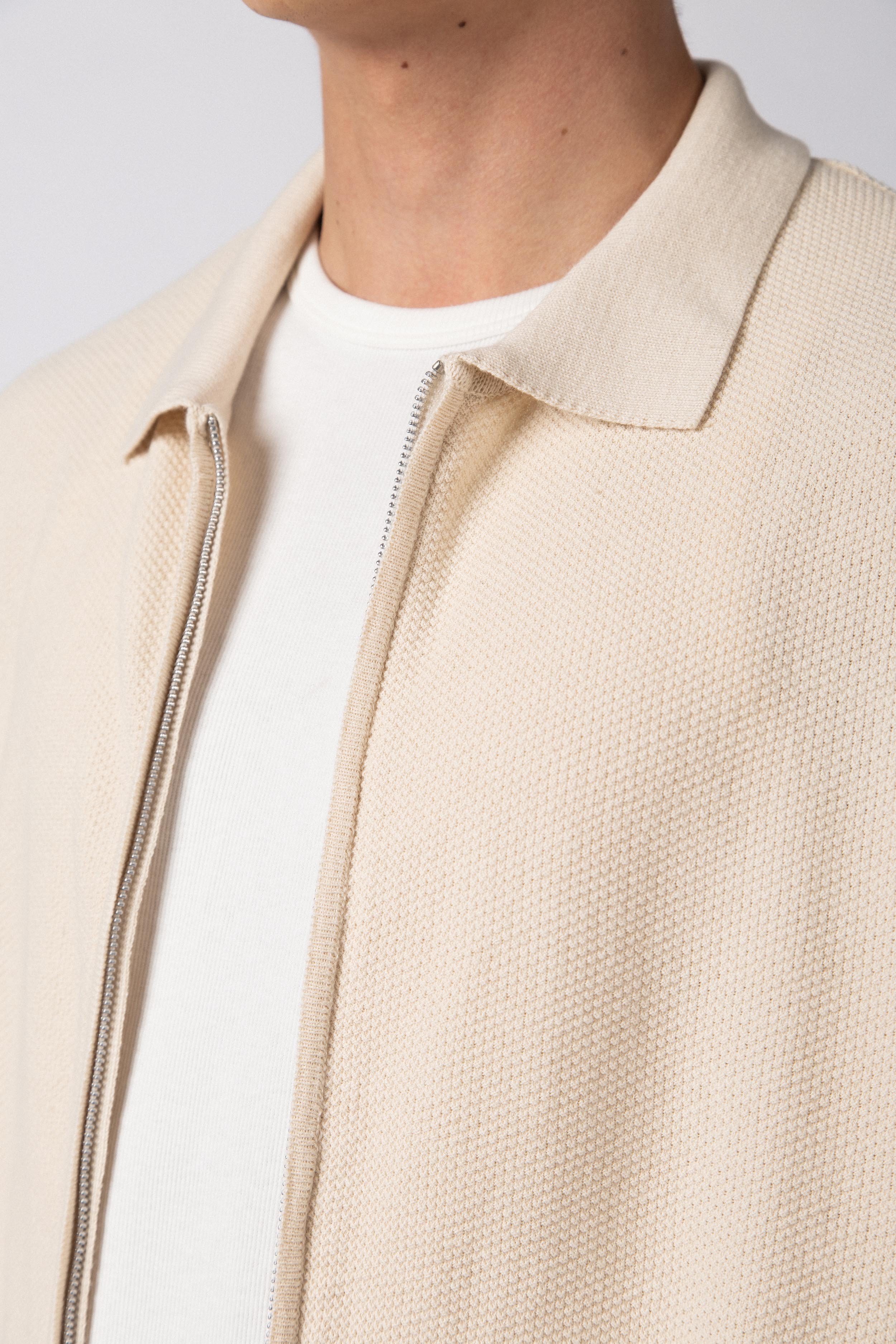 Chomba Tejida Rover Crudo (c/ cierre)