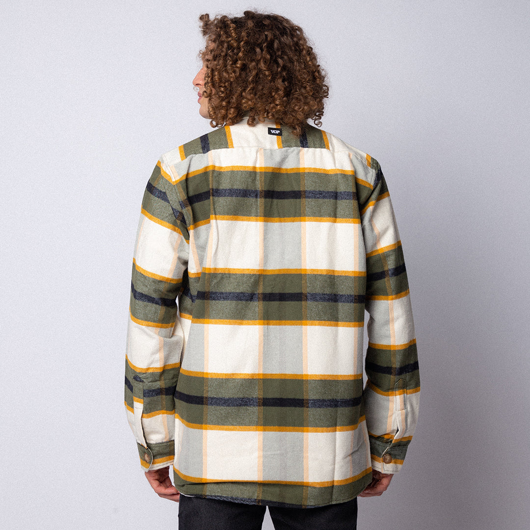 Camisaco Cipres Crudo Cuadrille