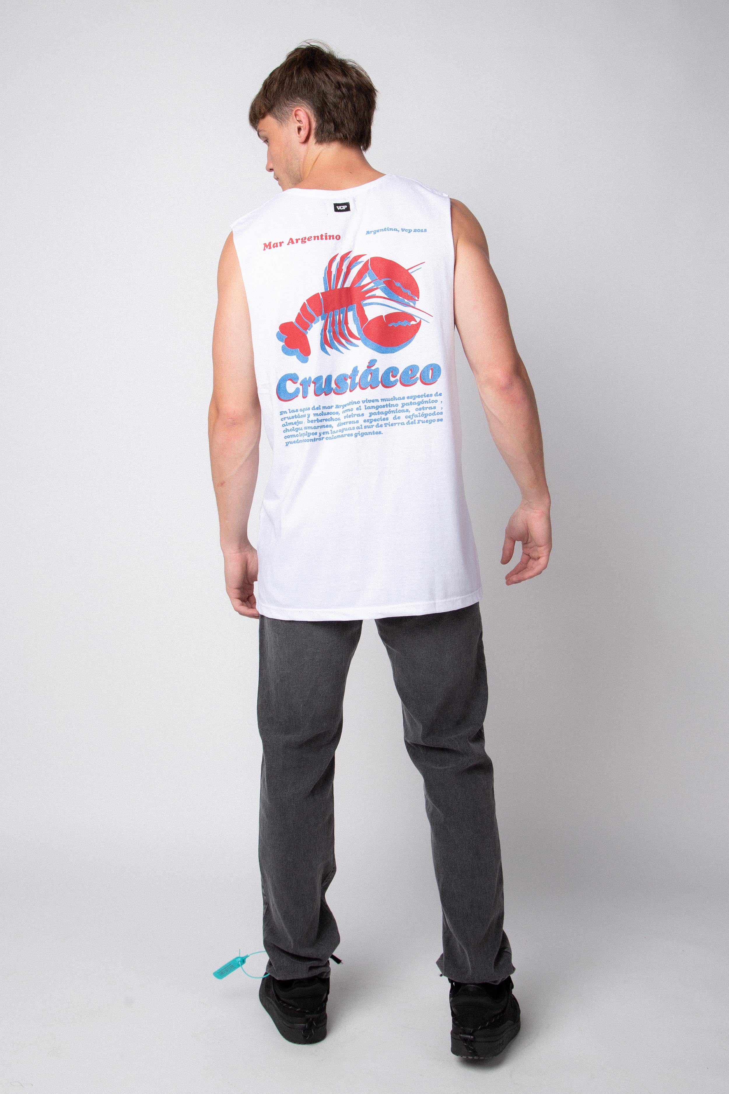 Musculosa Sudadera Crustaceo Blanca