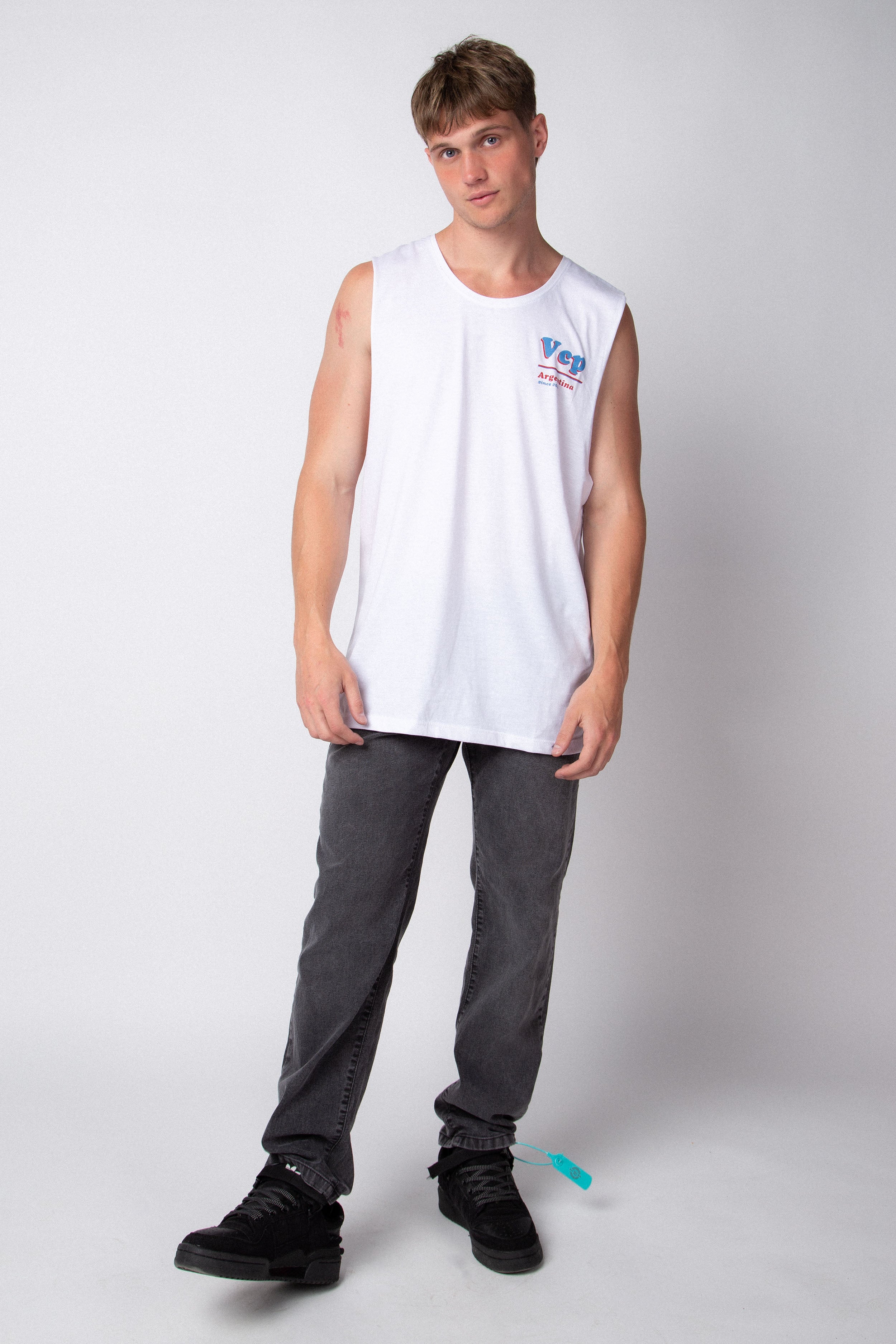 Musculosa Sudadera Crustaceo Blanca
