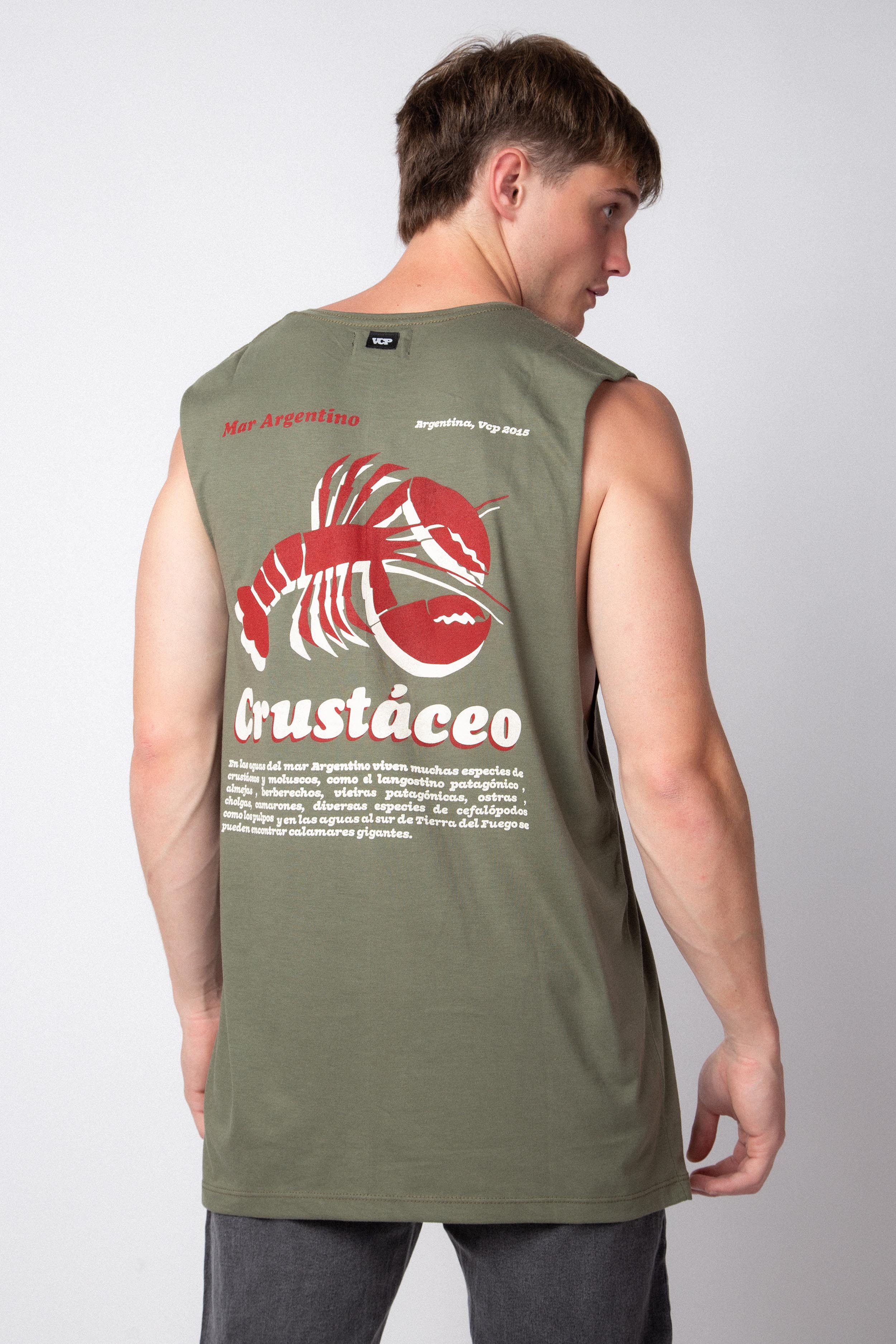 Musculosa Sudadera Crustaceo Militar