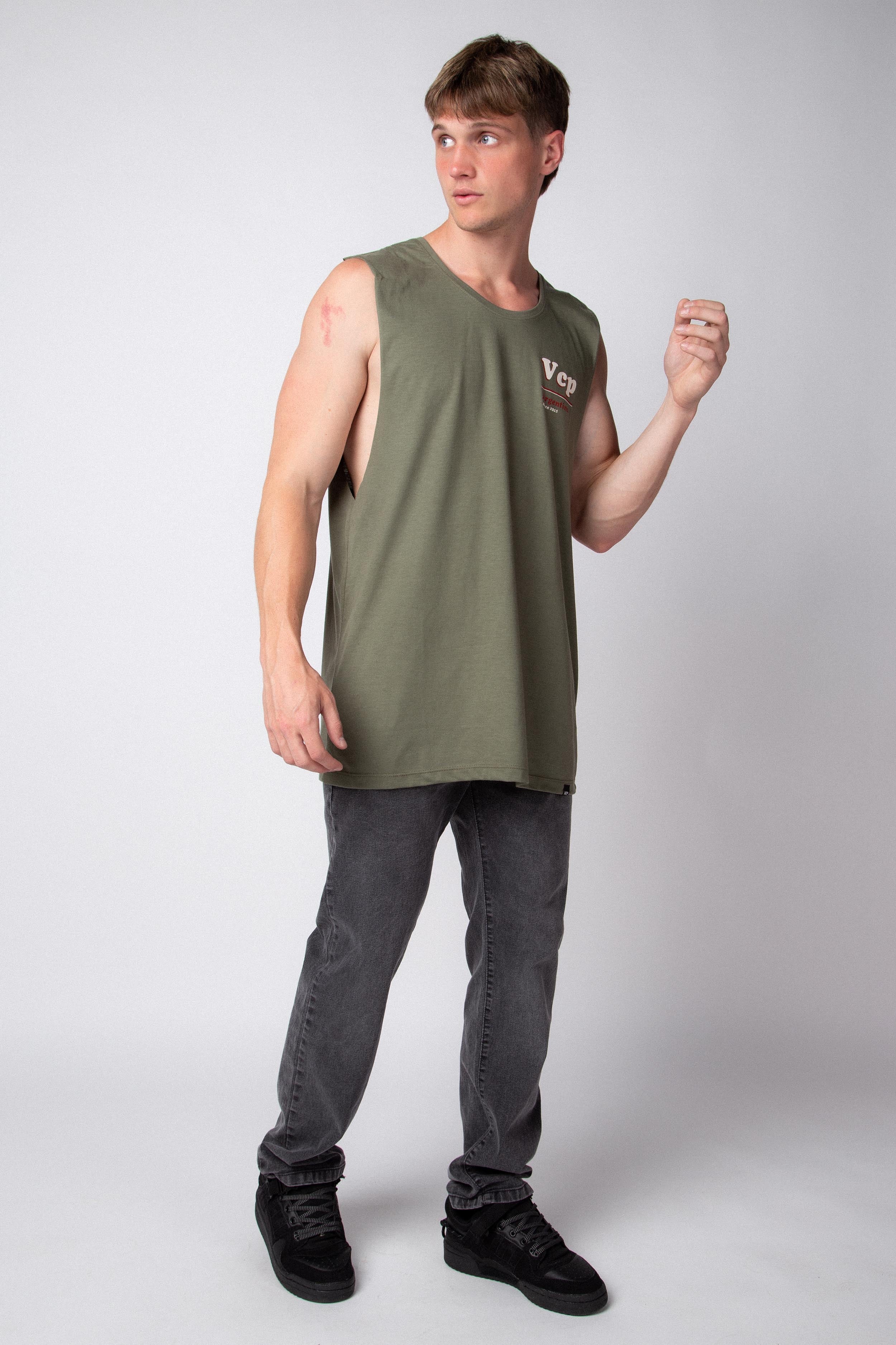 Musculosa Sudadera Crustaceo Militar