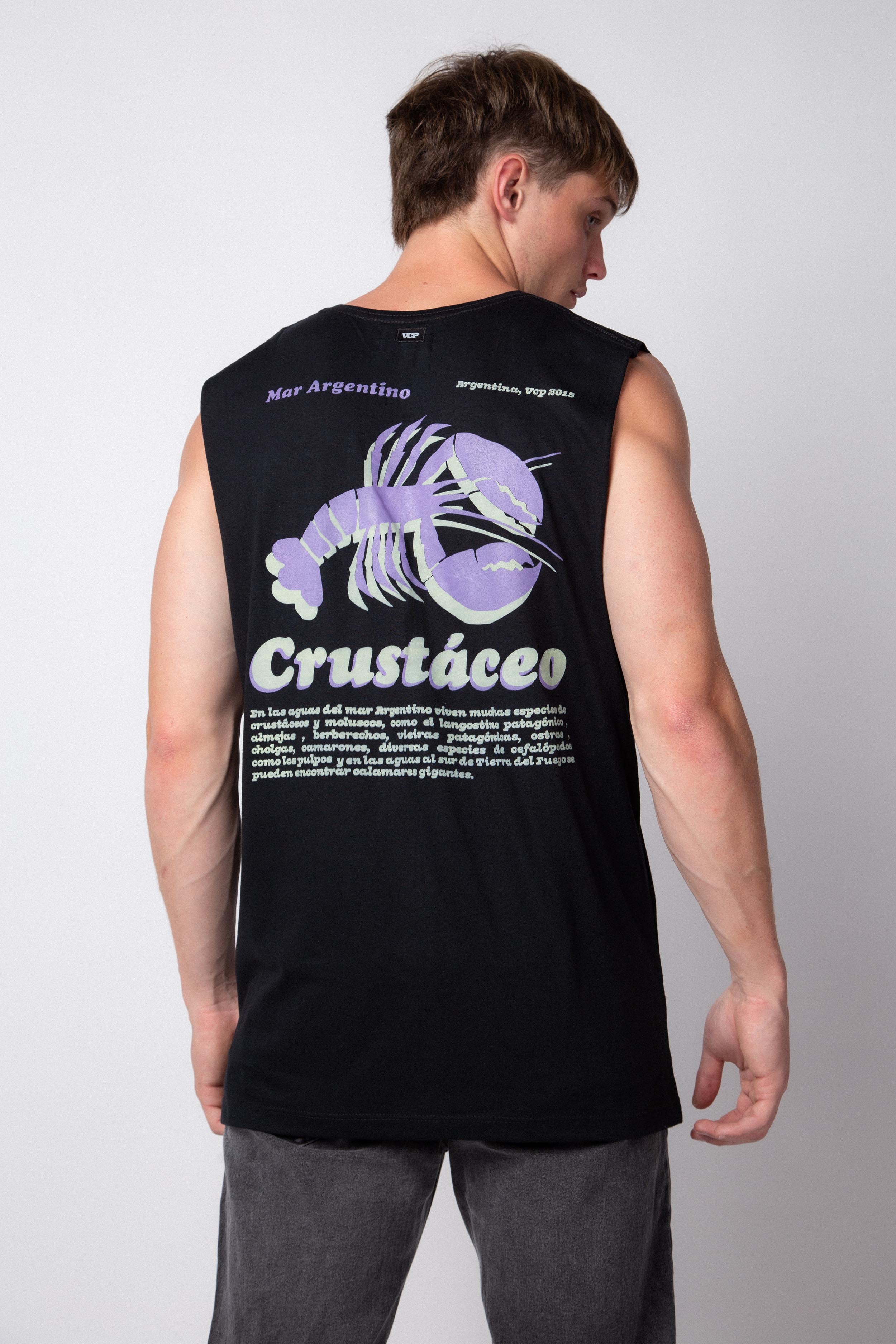 Musculosa Sudadera Crustaceo Negra