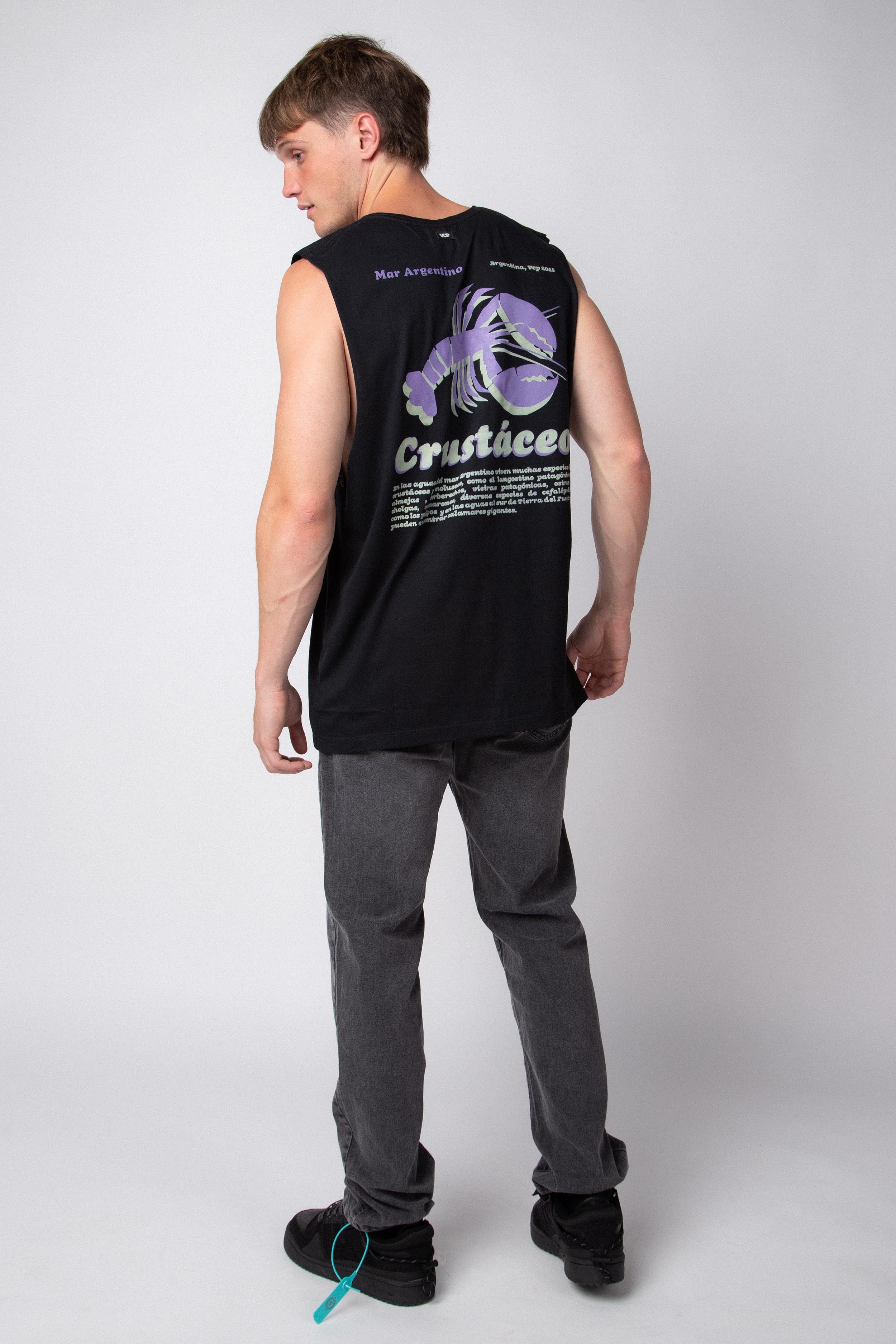 Musculosa Sudadera Crustaceo Negra