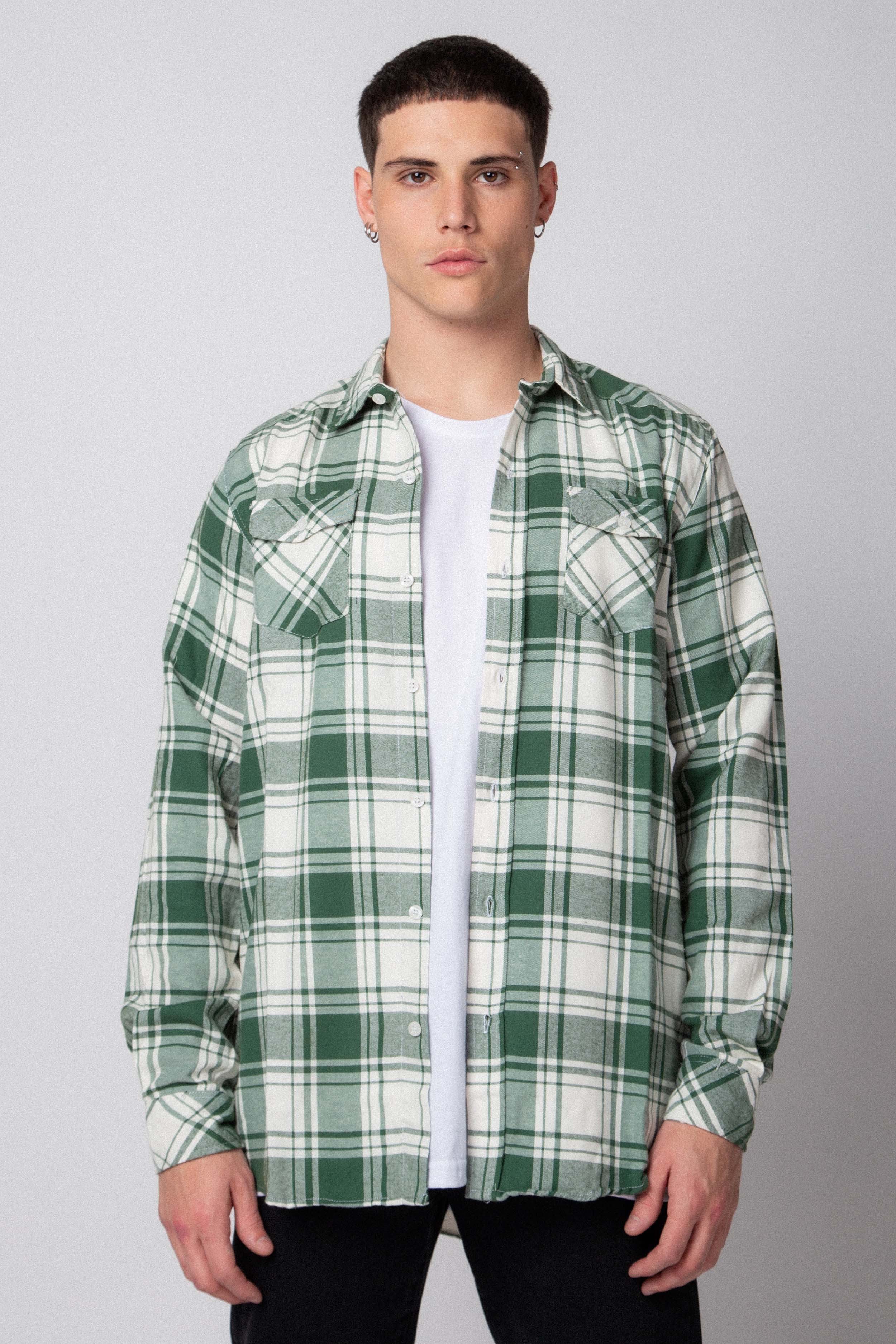 Camisa Holland Verde Cuadrille