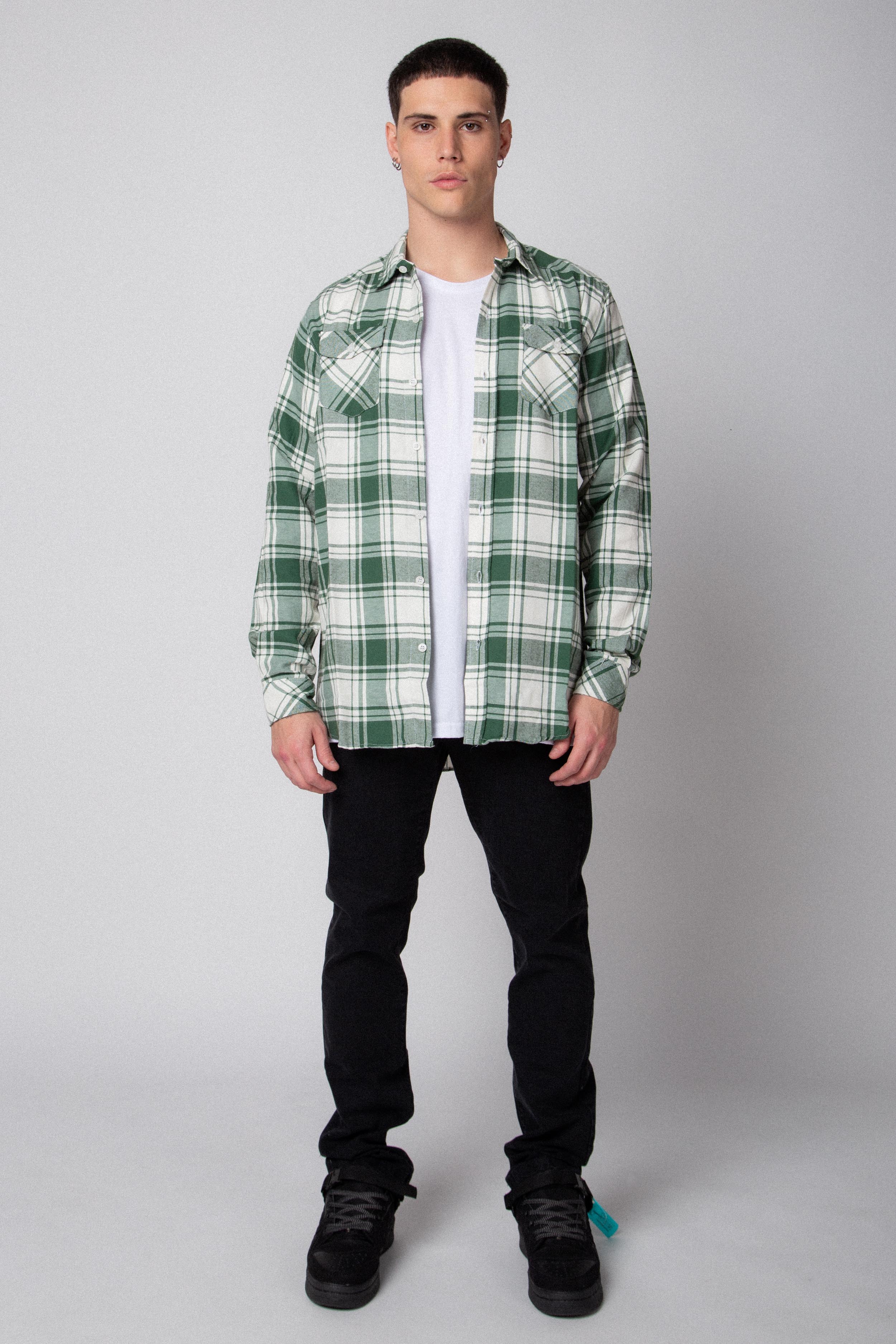 Camisa Holland Verde Cuadrille