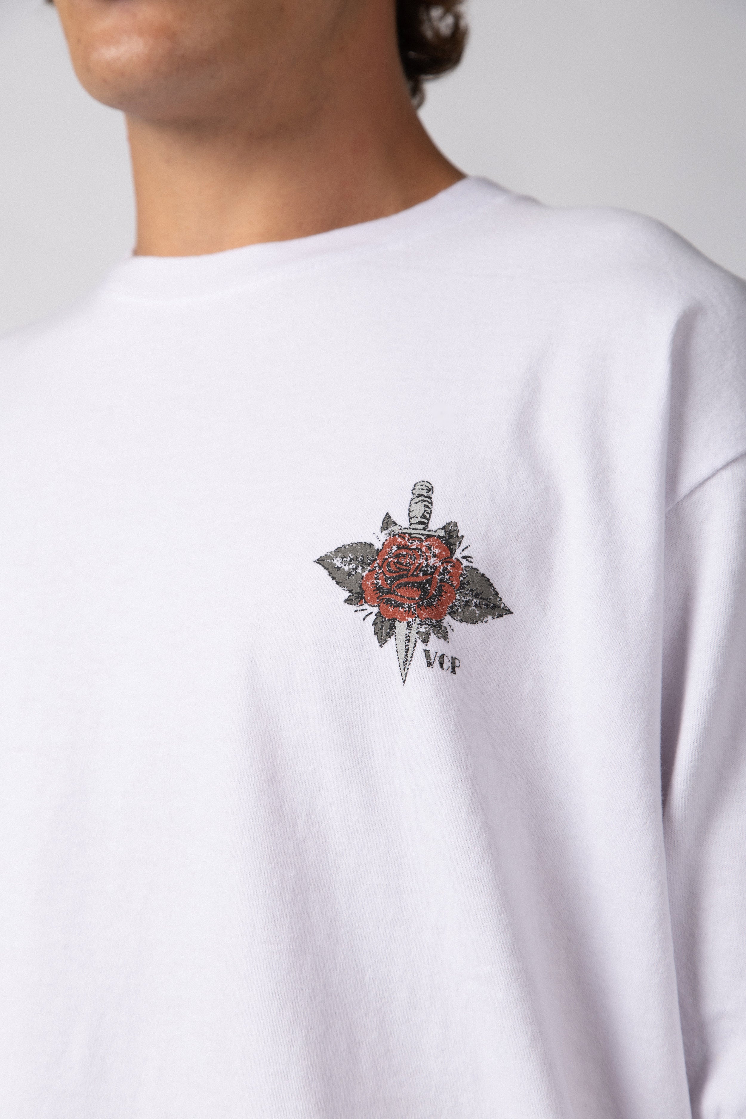 Remera Over Rhy Dead Blanca