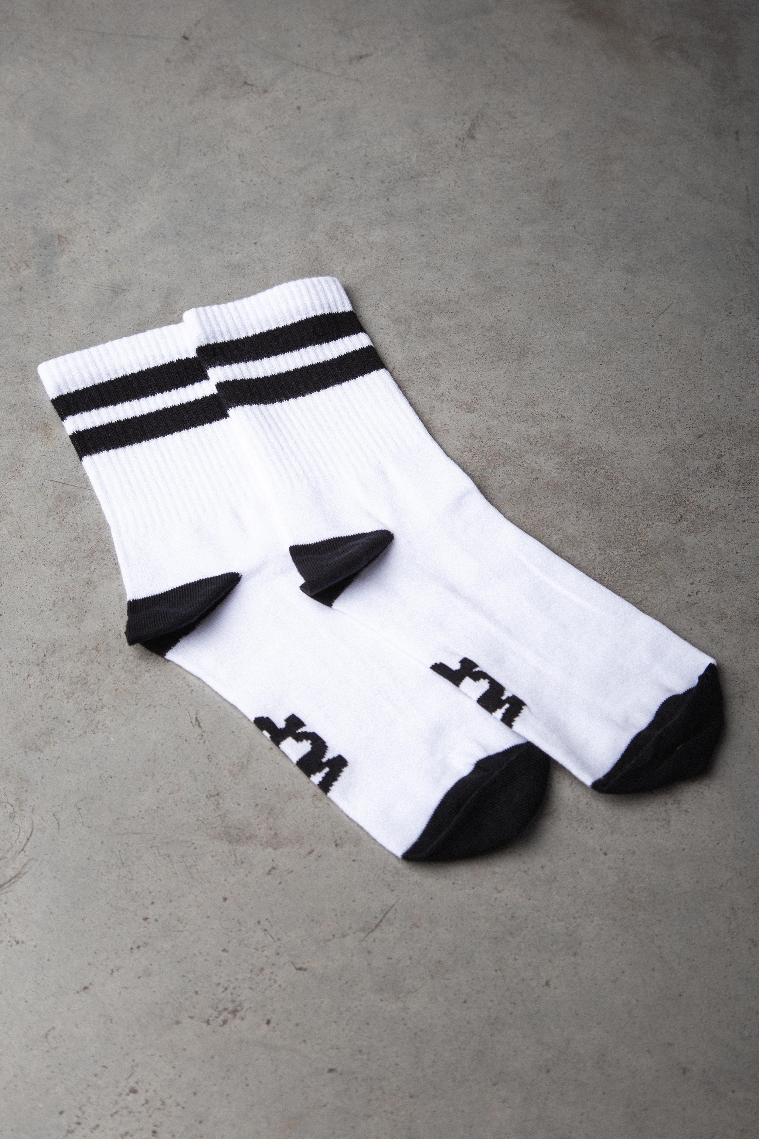 Medias Dep Blanca R/ Negra