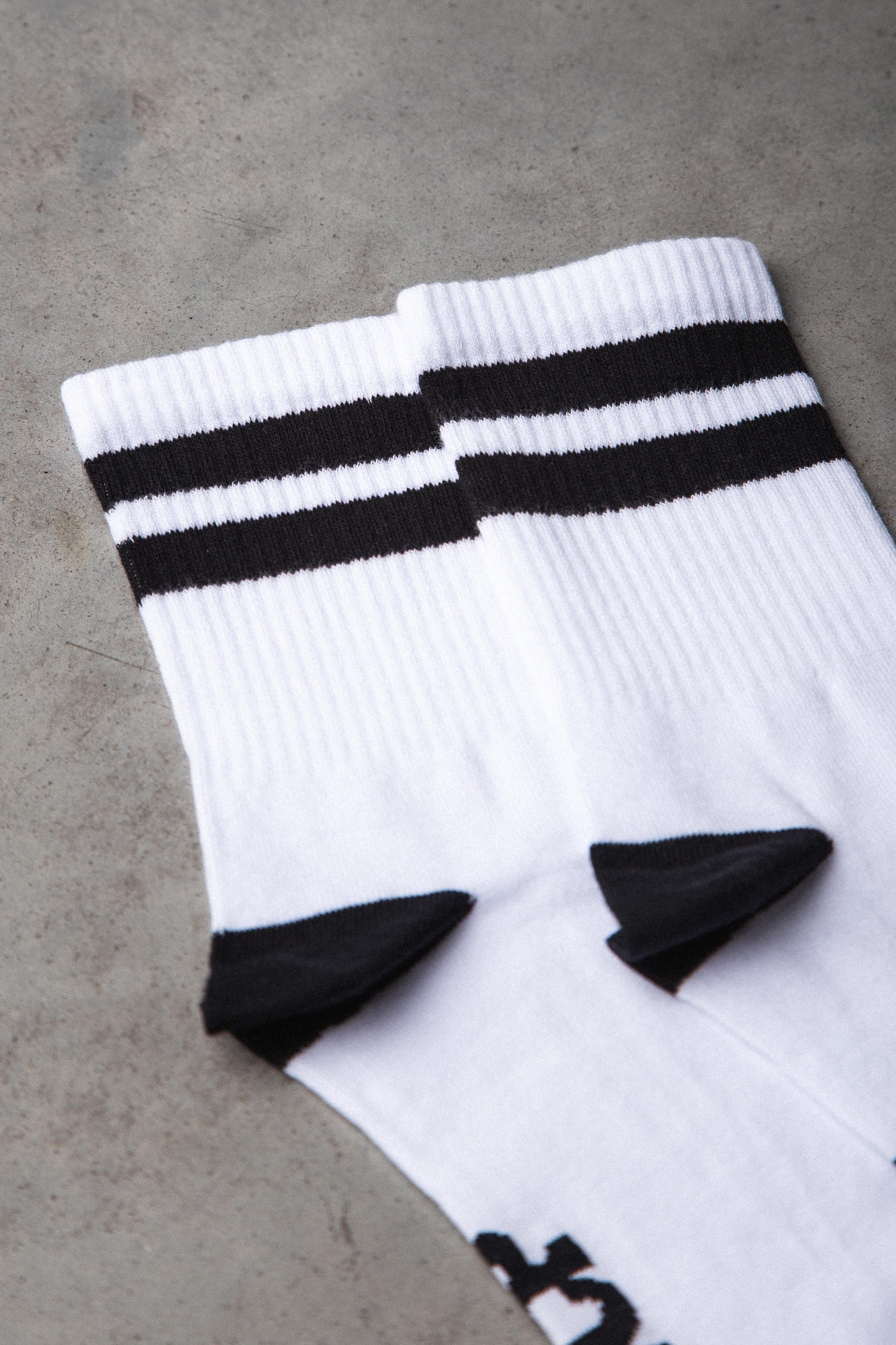 Medias Dep Blanca R/ Negra