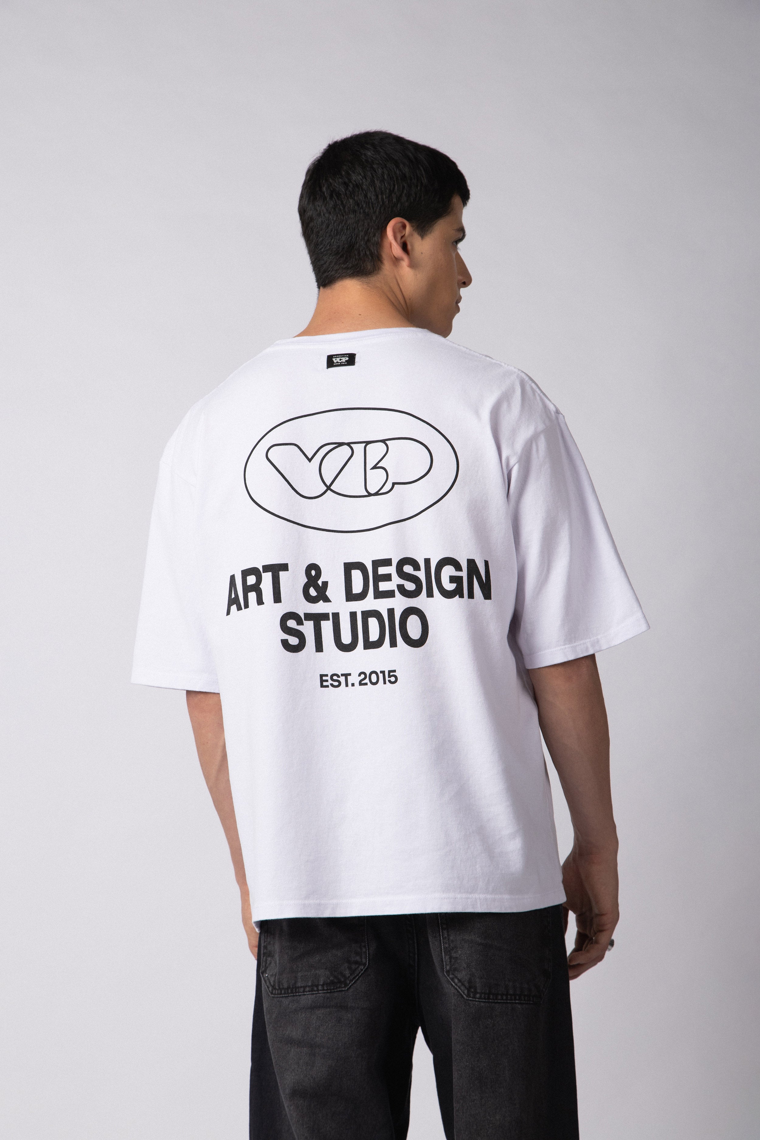 Remera Over Rhy Design Blanca