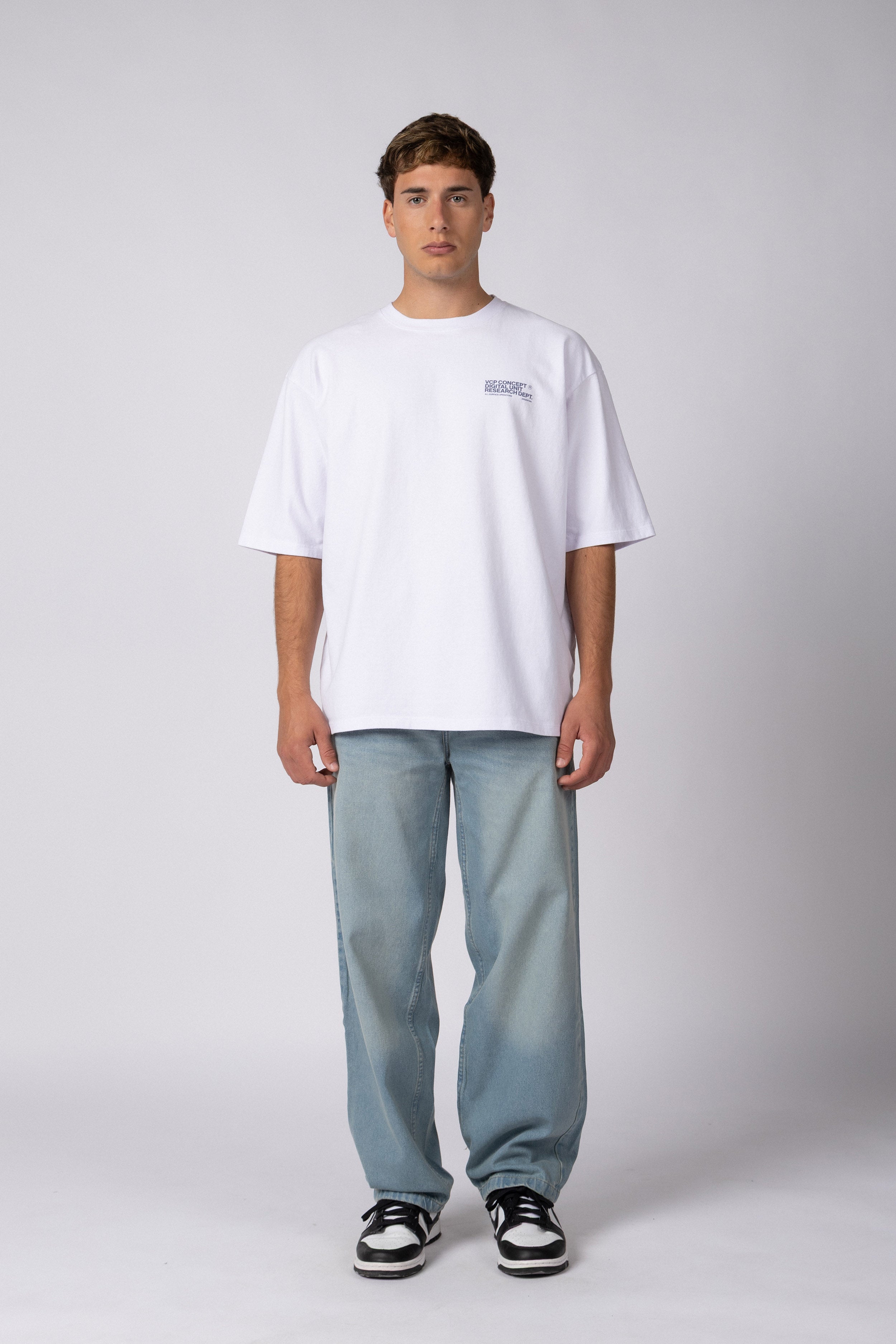 Remera Over Rhy Digital Blanca