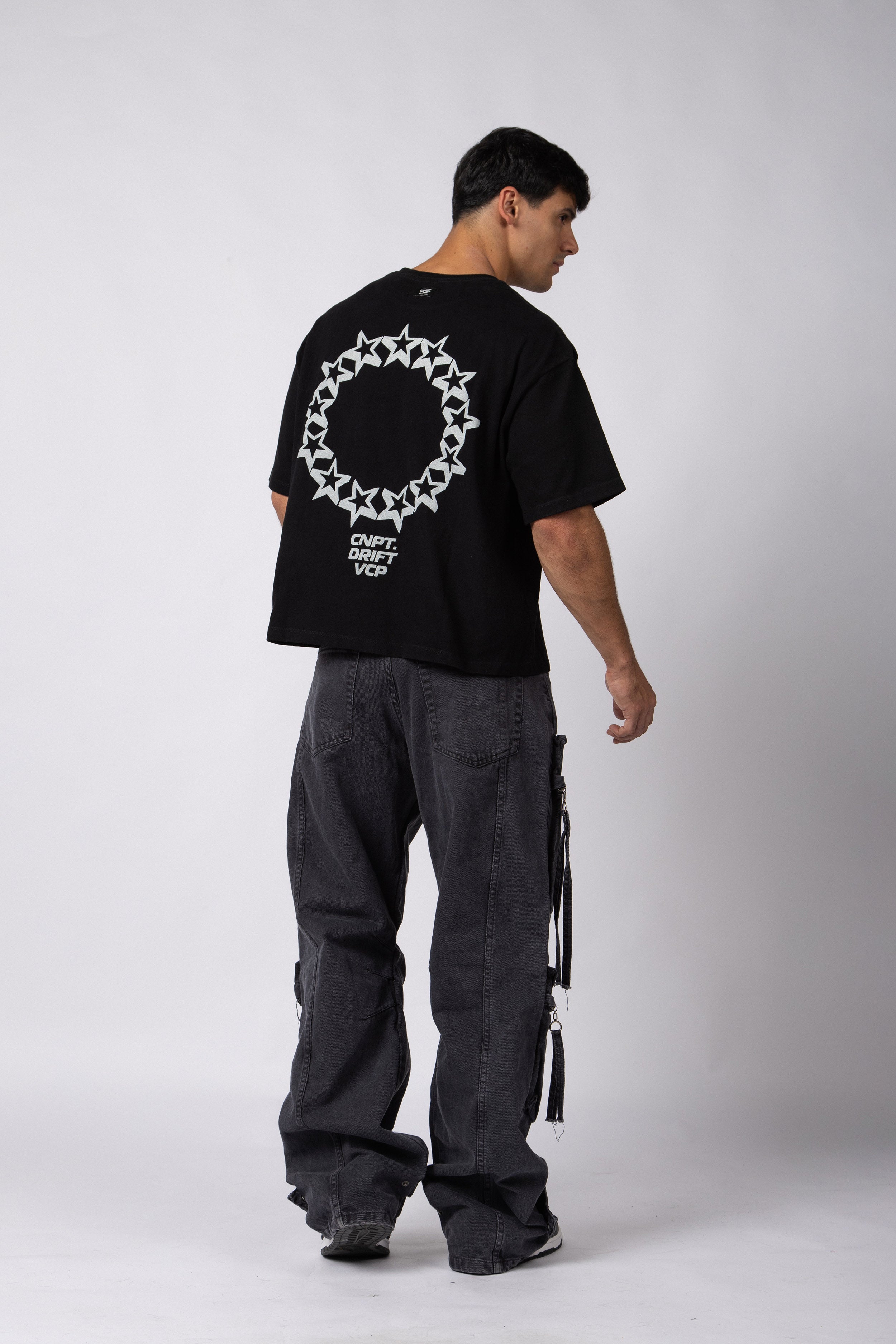 Remera Boxy Drift Negra