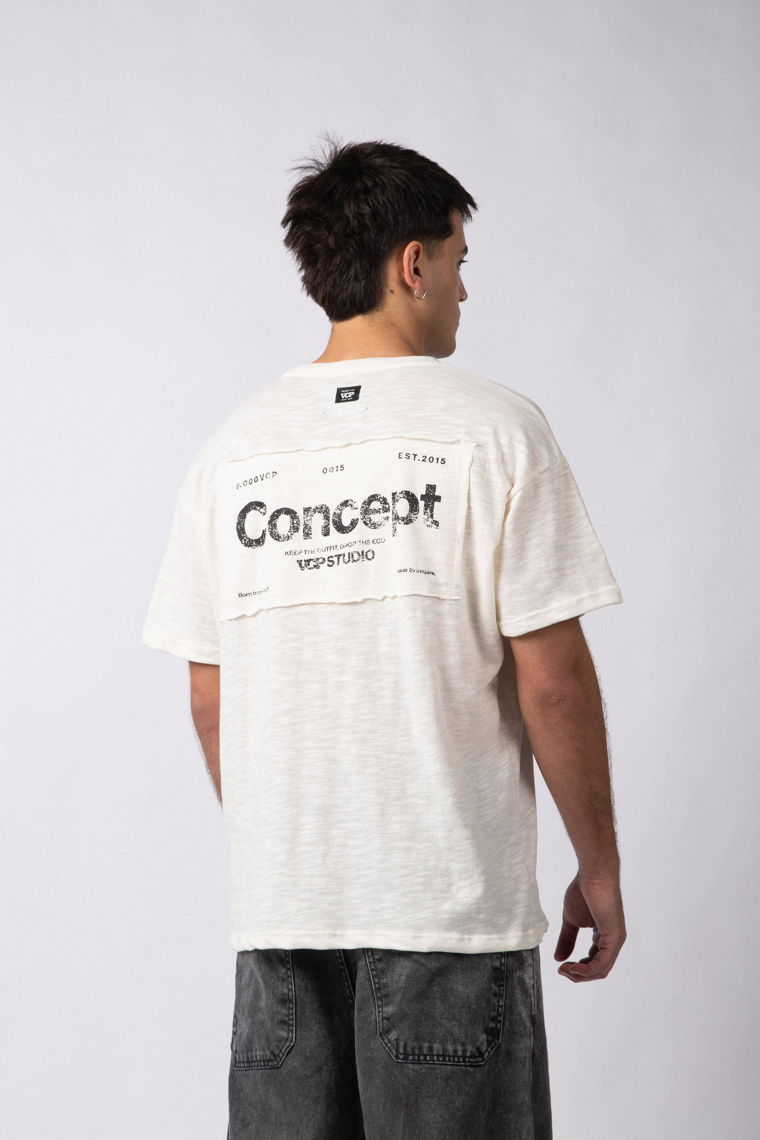 Remera Patch Drop Crudo