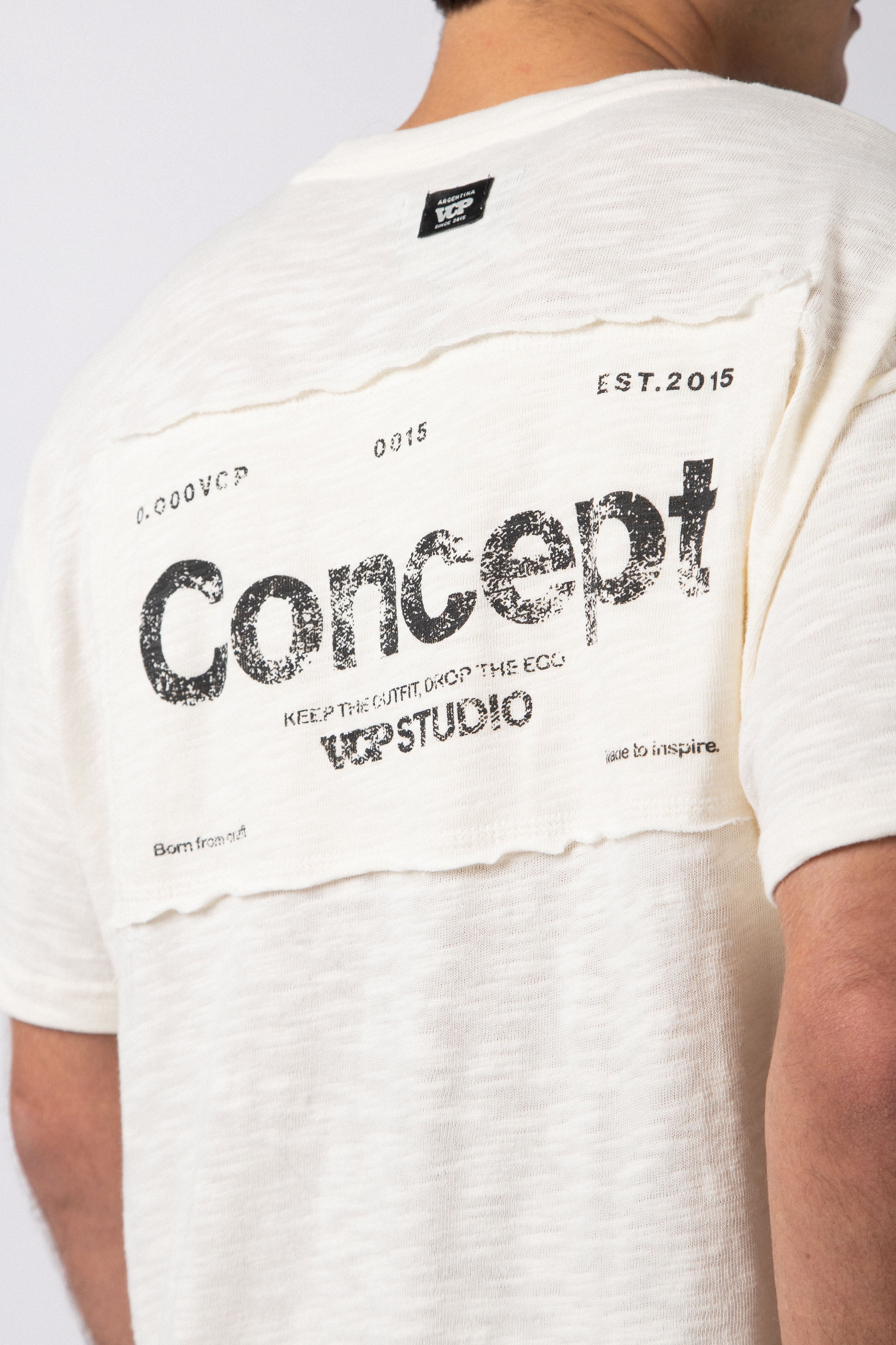 Remera Patch Drop Crudo