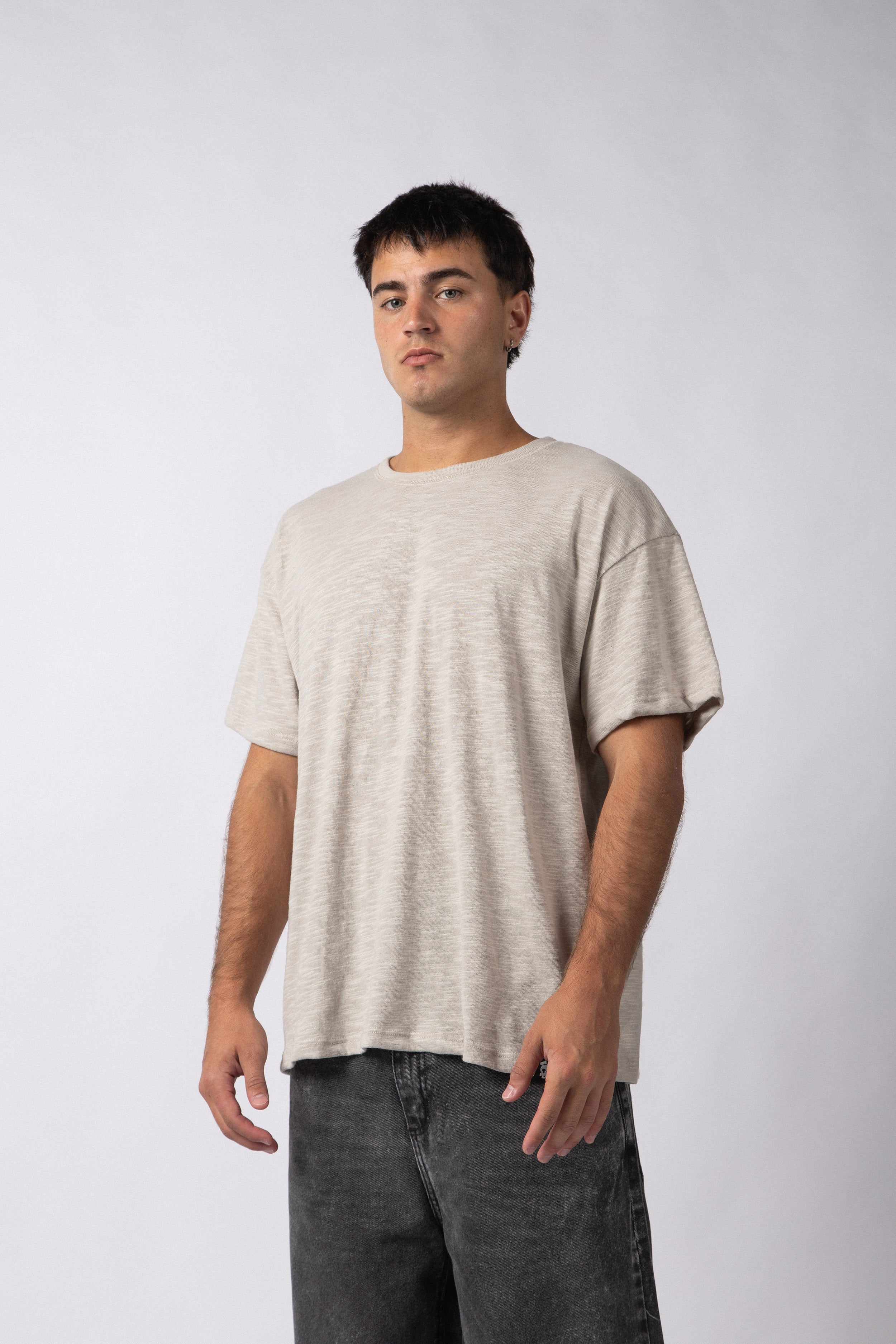 Remera Patch Drop Gris