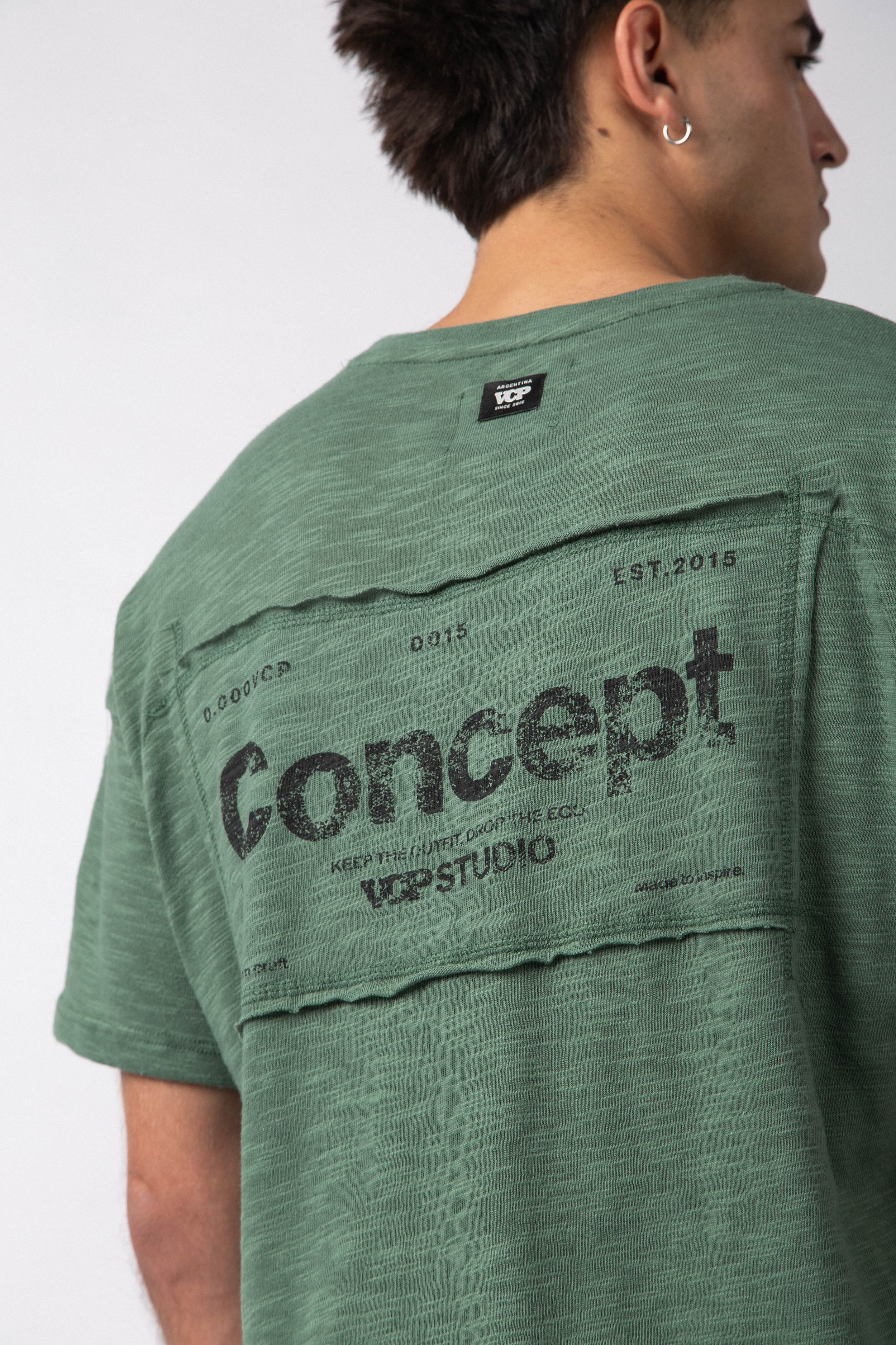 Remera Patch Drop Militar