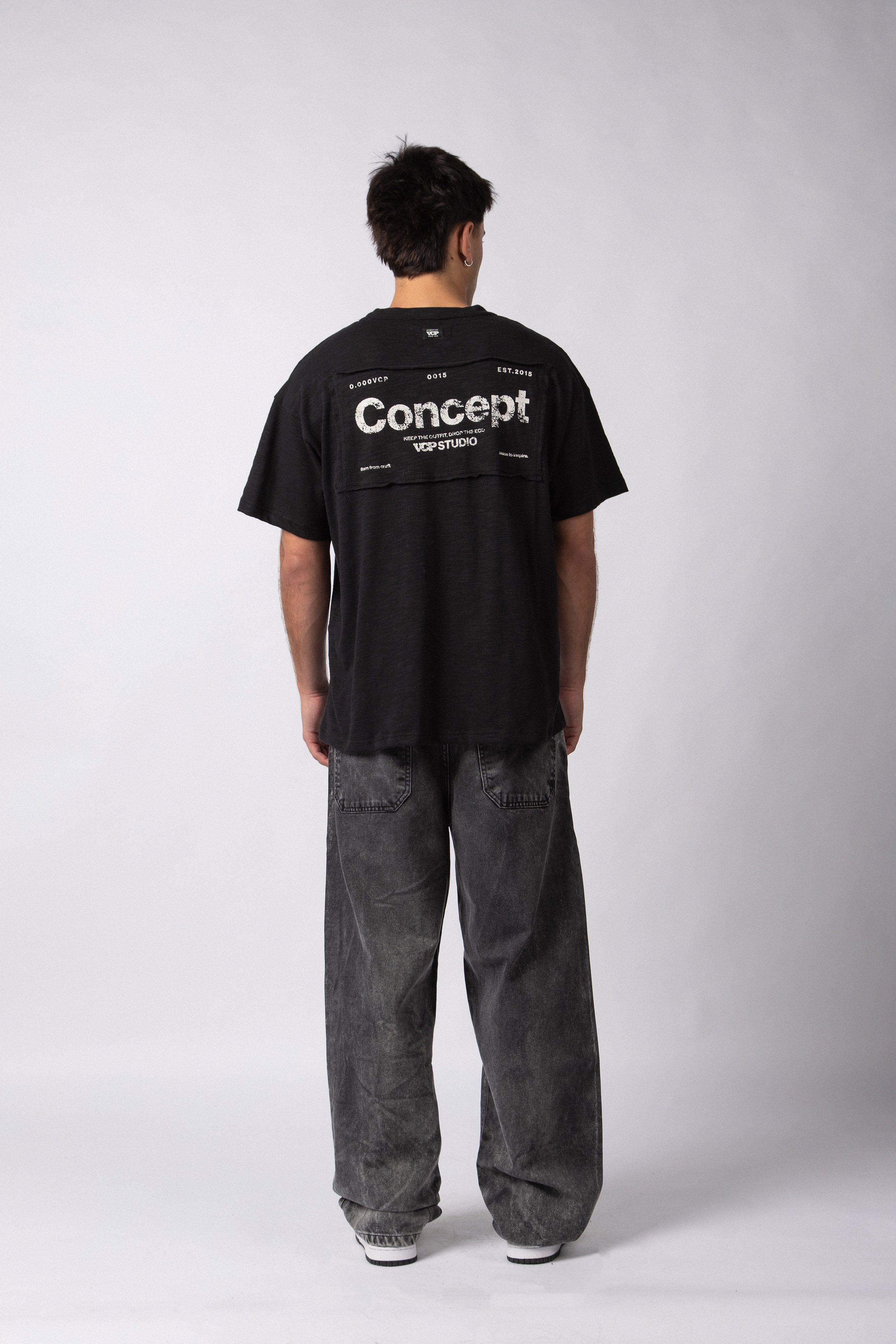 Remera Patch Drop Negra