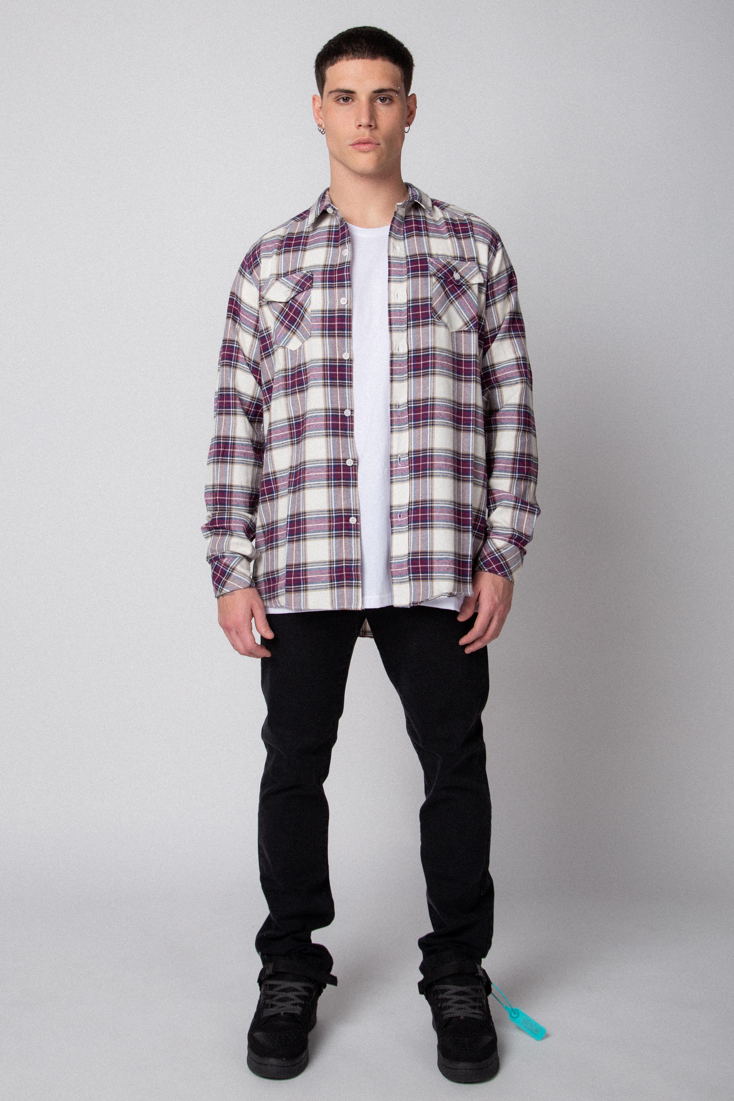 Camisa Holland Morado Cuadrille