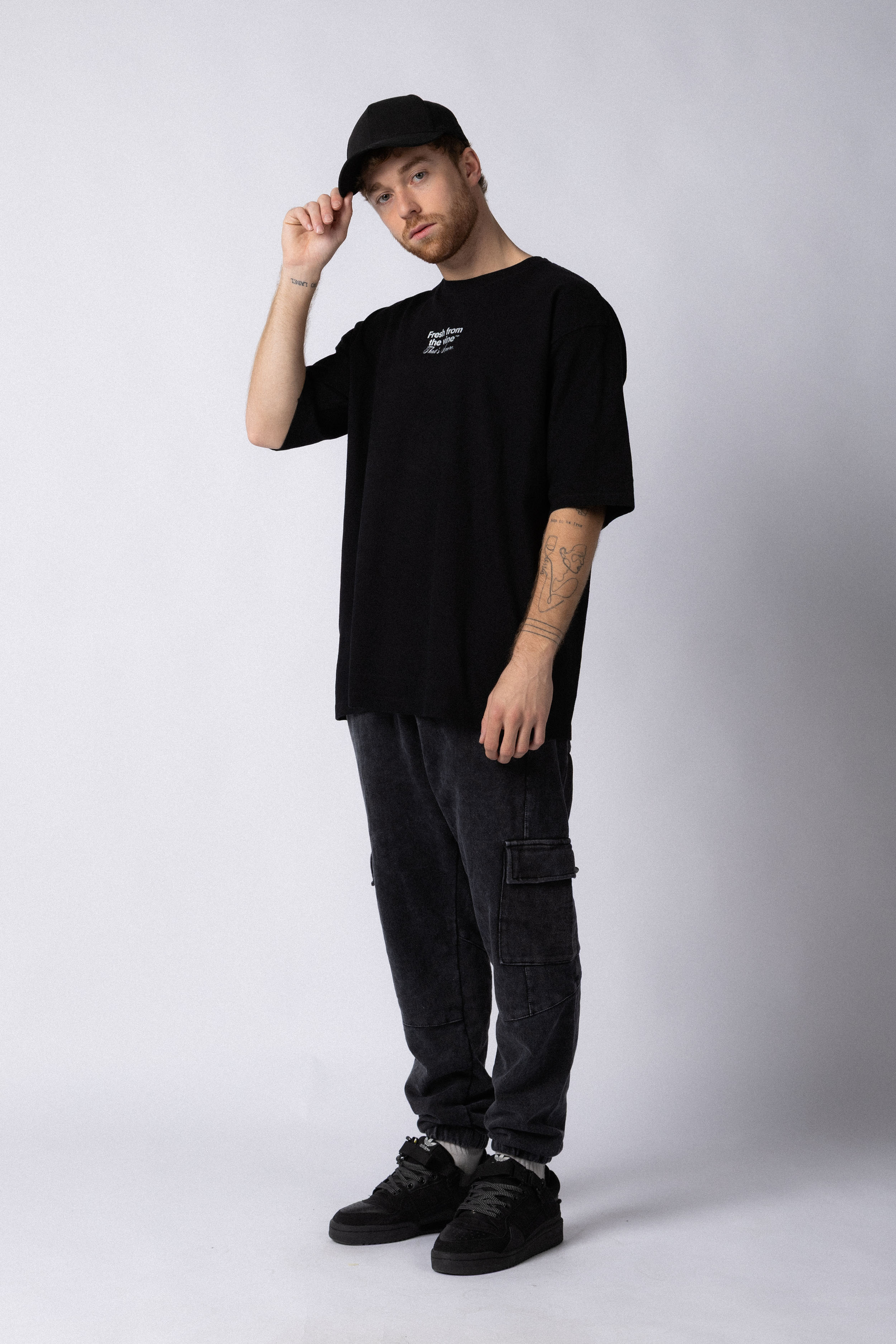 Remera Over Rhy Fresh Negra