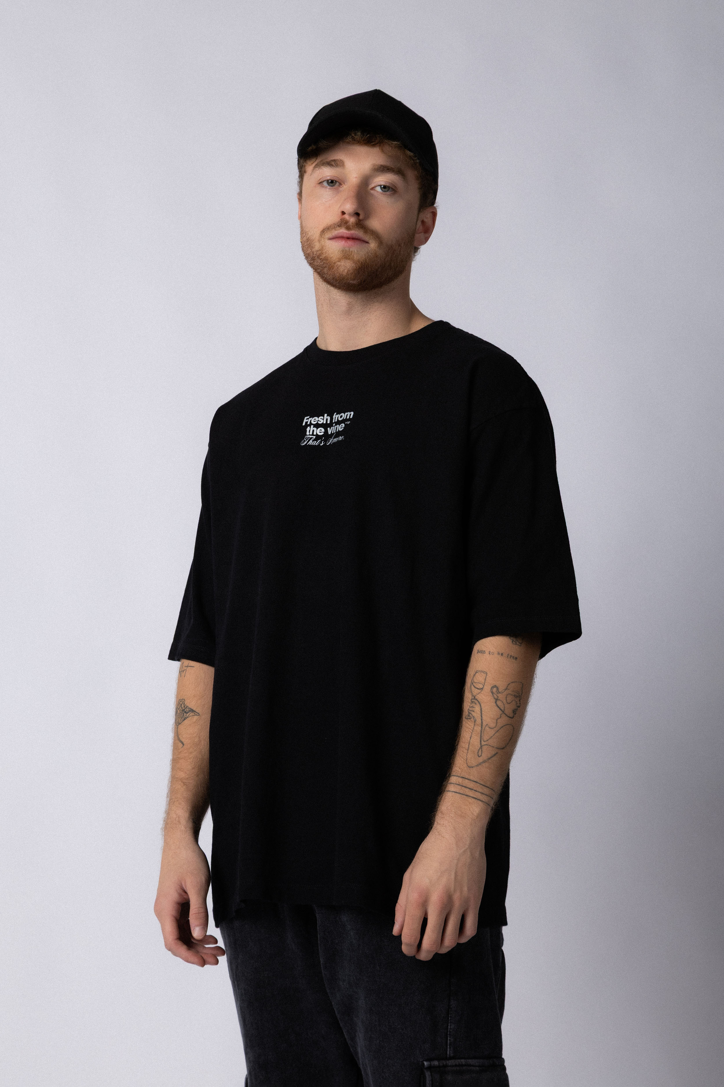 Remera Over Rhy Fresh Negra